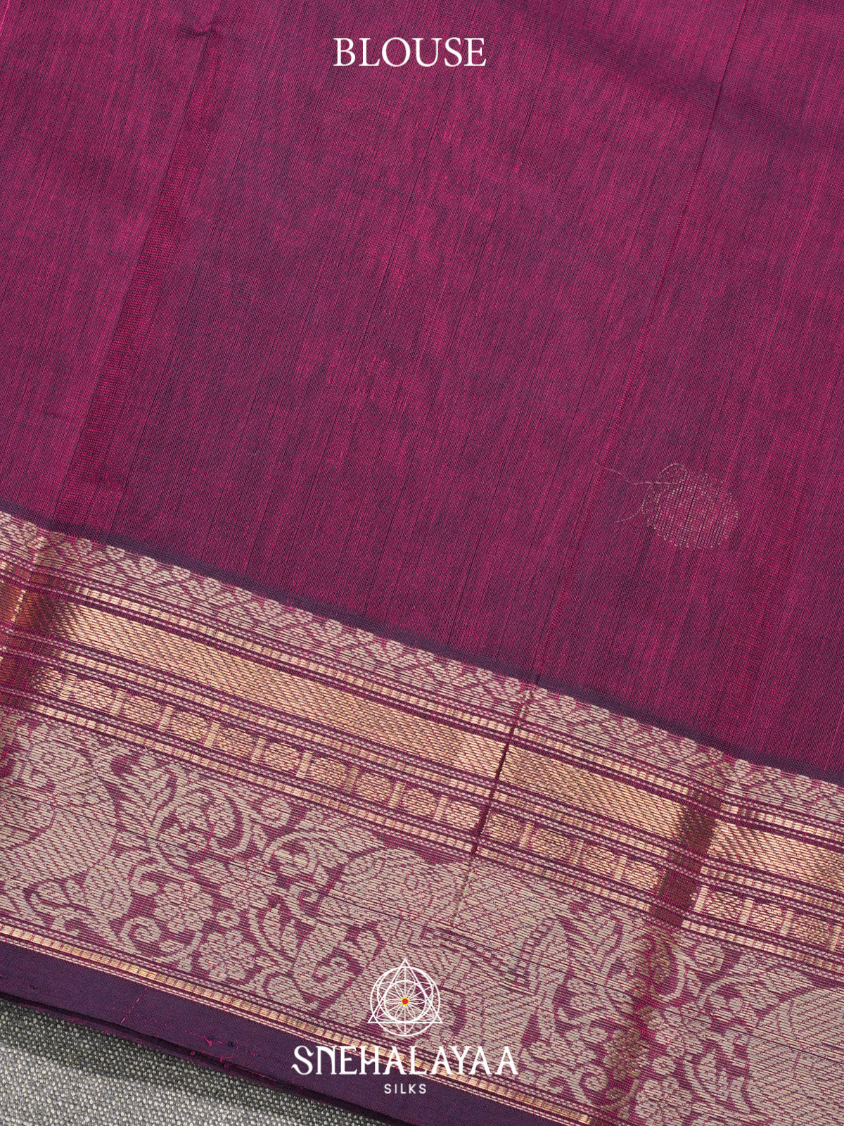 Magenta Kanchi Cotton Saree