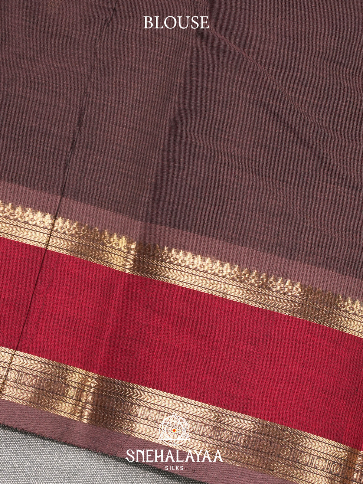 Brown Kanchi Cotton Saree