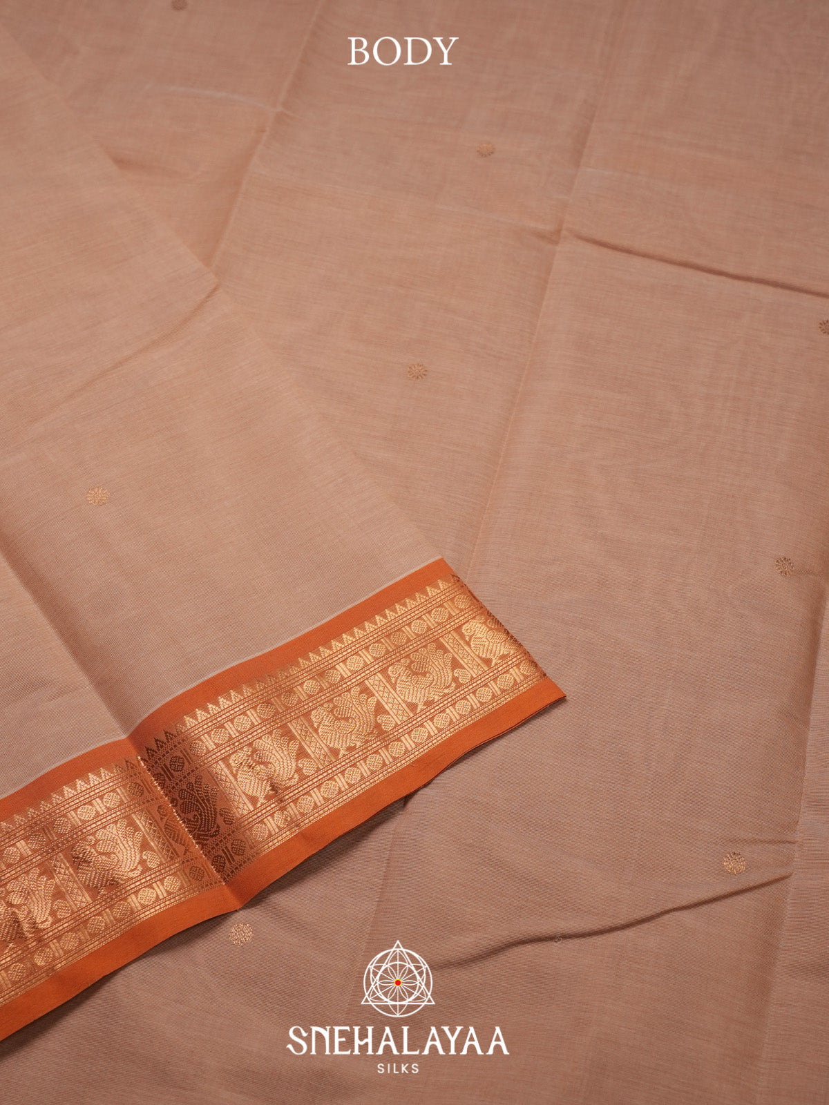 Beige Kanchi Cotton Saree