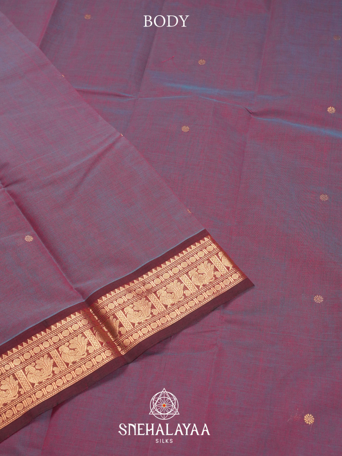 Plum Kanchi Cotton Saree