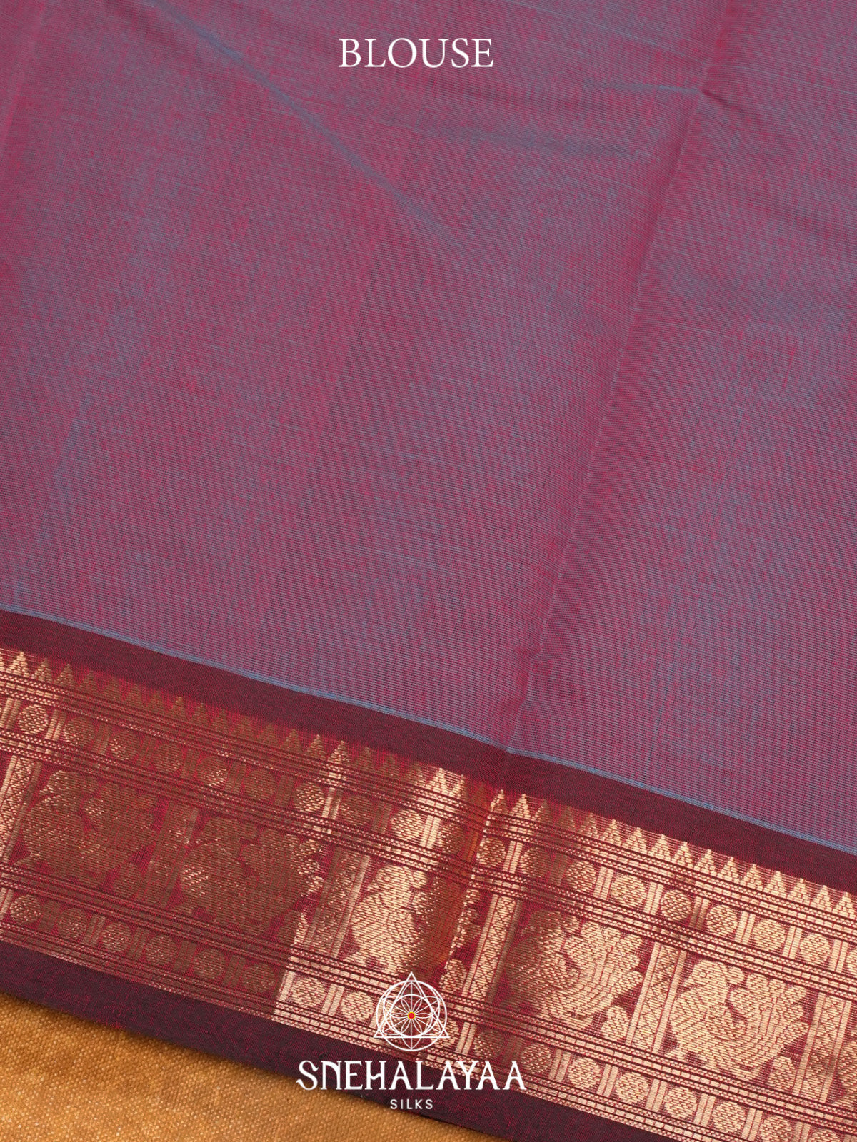 Plum Kanchi Cotton Saree
