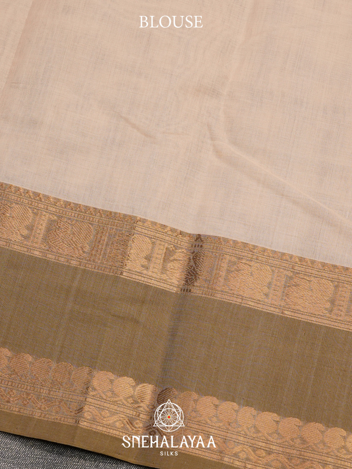 Beige Kanchi Cotton Saree