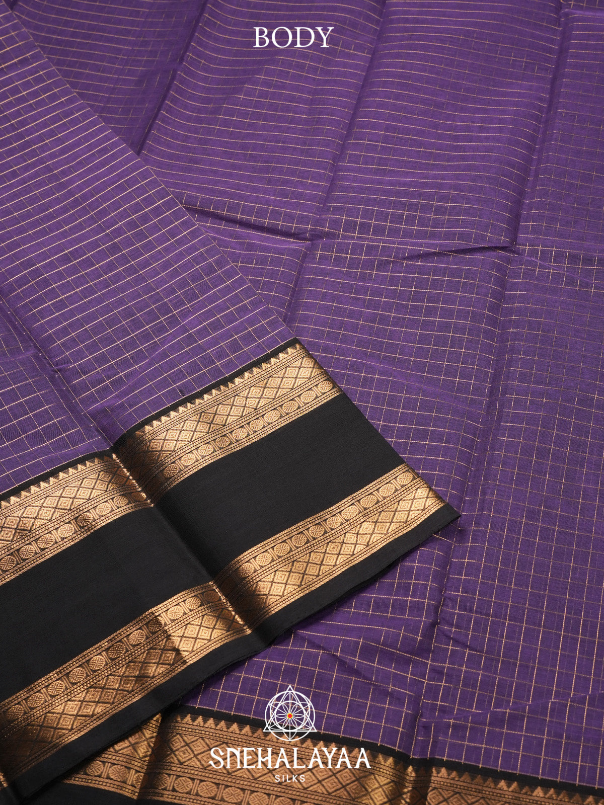 Lilac Kanchi Cotton Saree