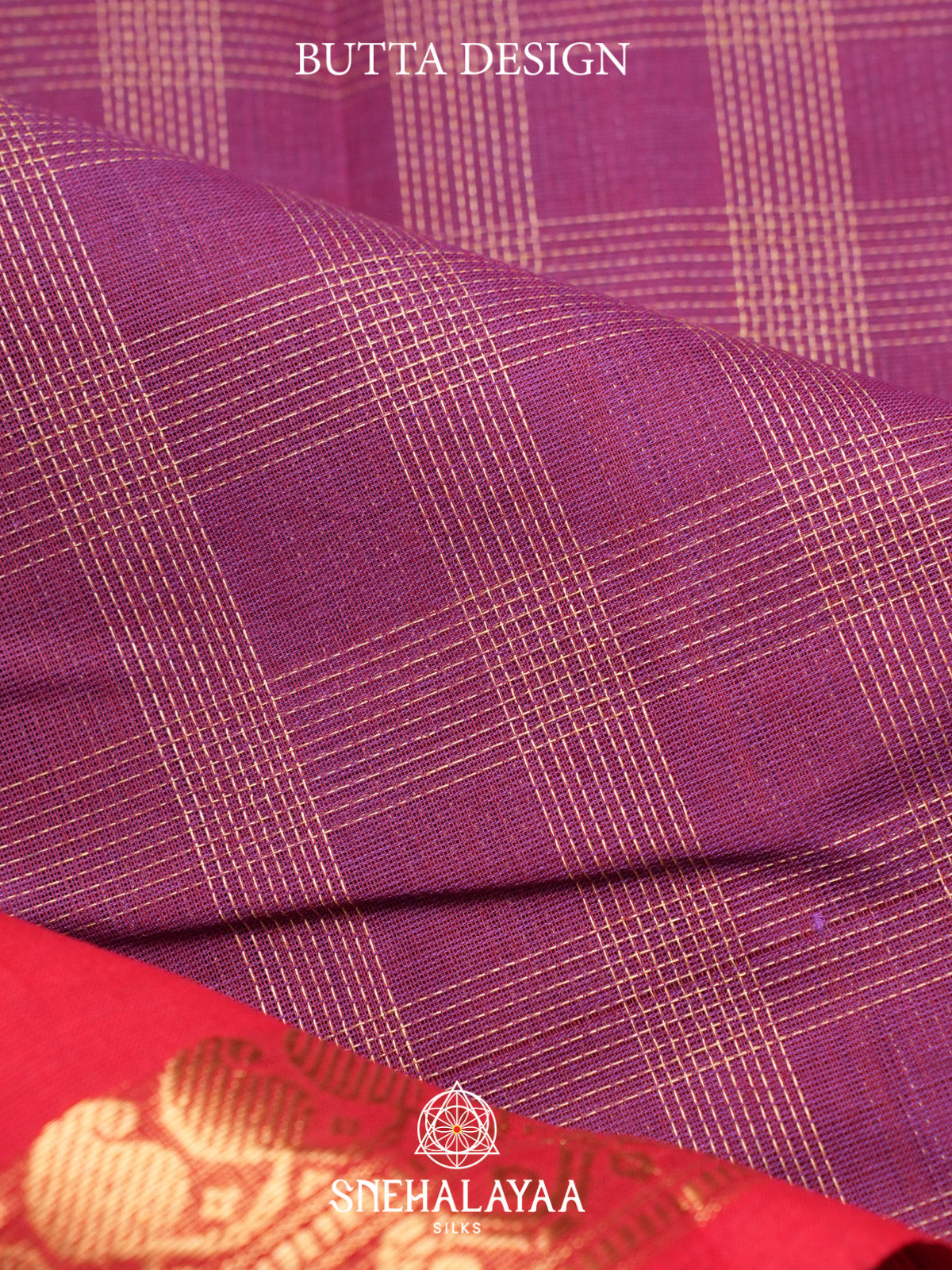Magenta Kanchi Cotton Saree