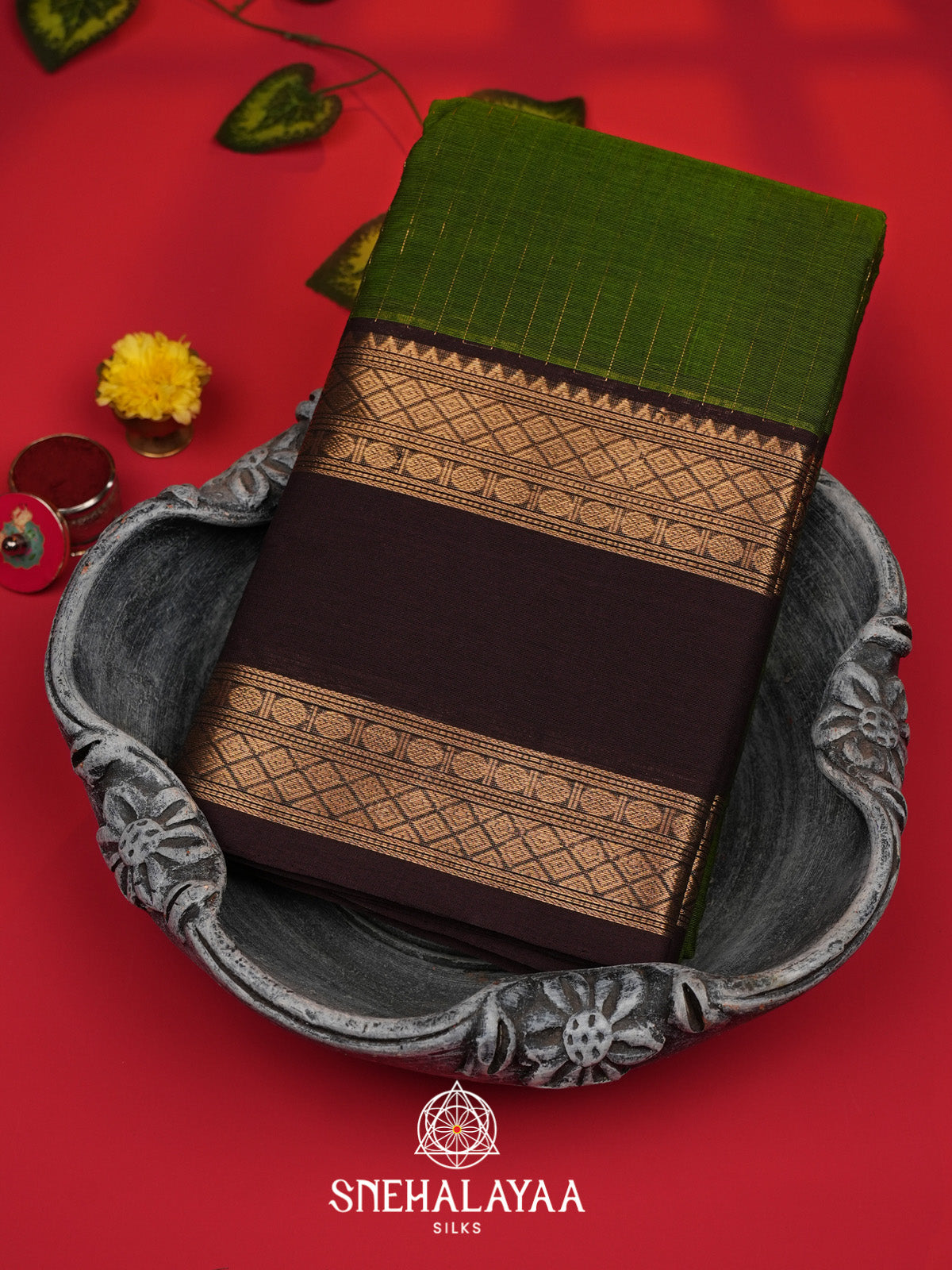 Green Kanchi Cotton Saree