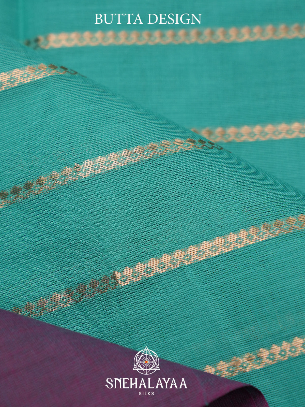 Teal Green Kanchi Cotton Saree