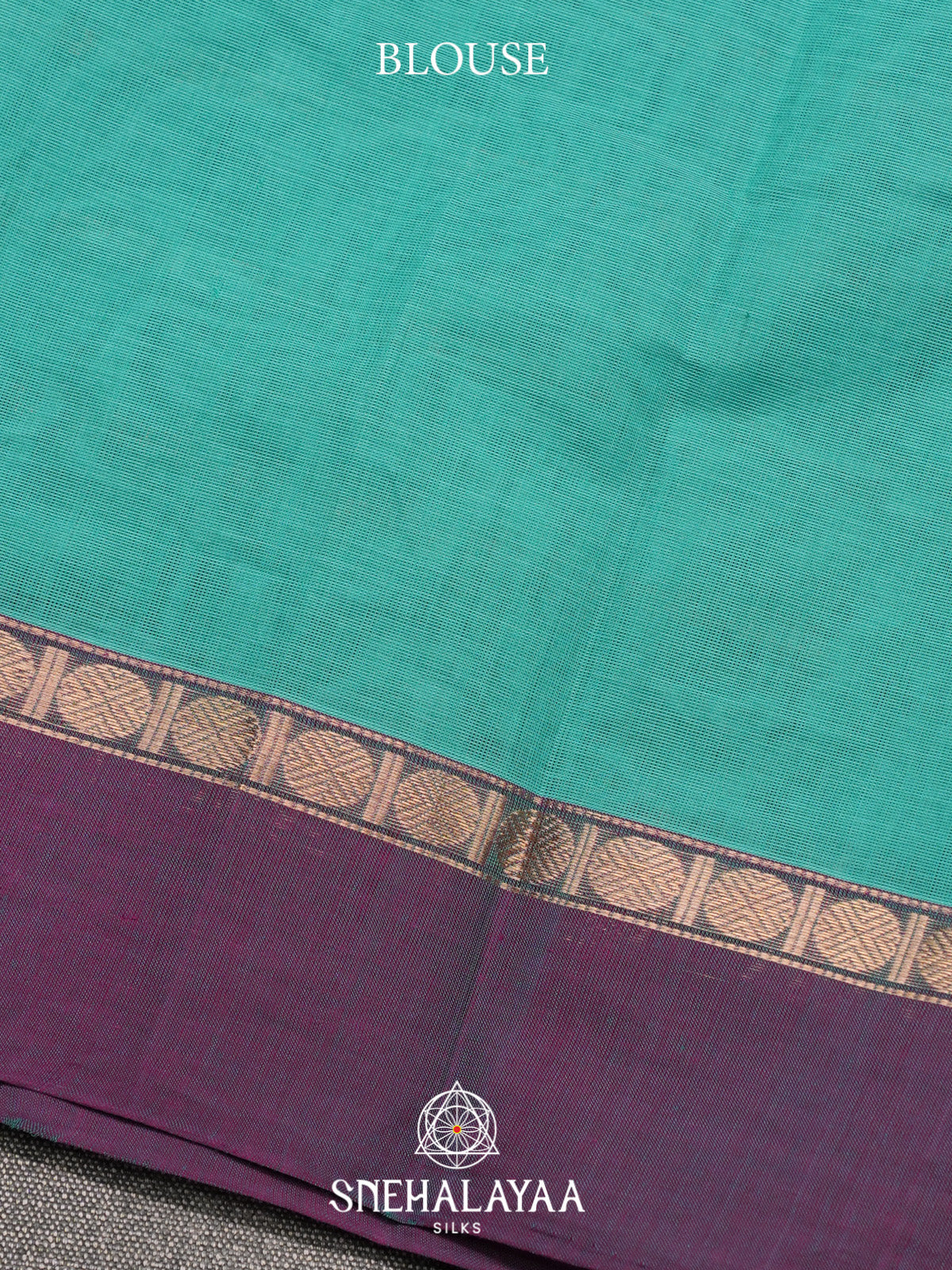 Teal Green Kanchi Cotton Saree