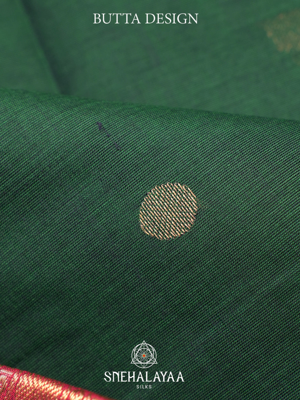 Forest Green Kanchi Cotton Saree