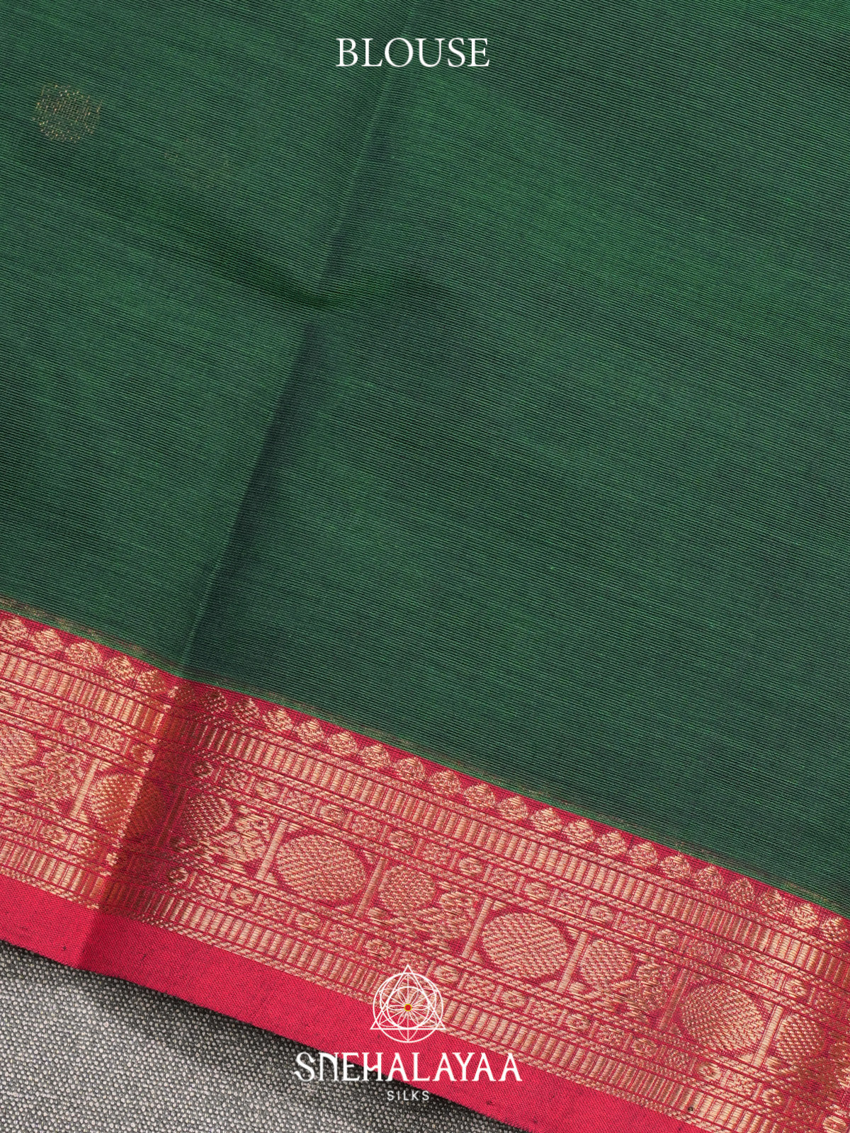 Forest Green Kanchi Cotton Saree