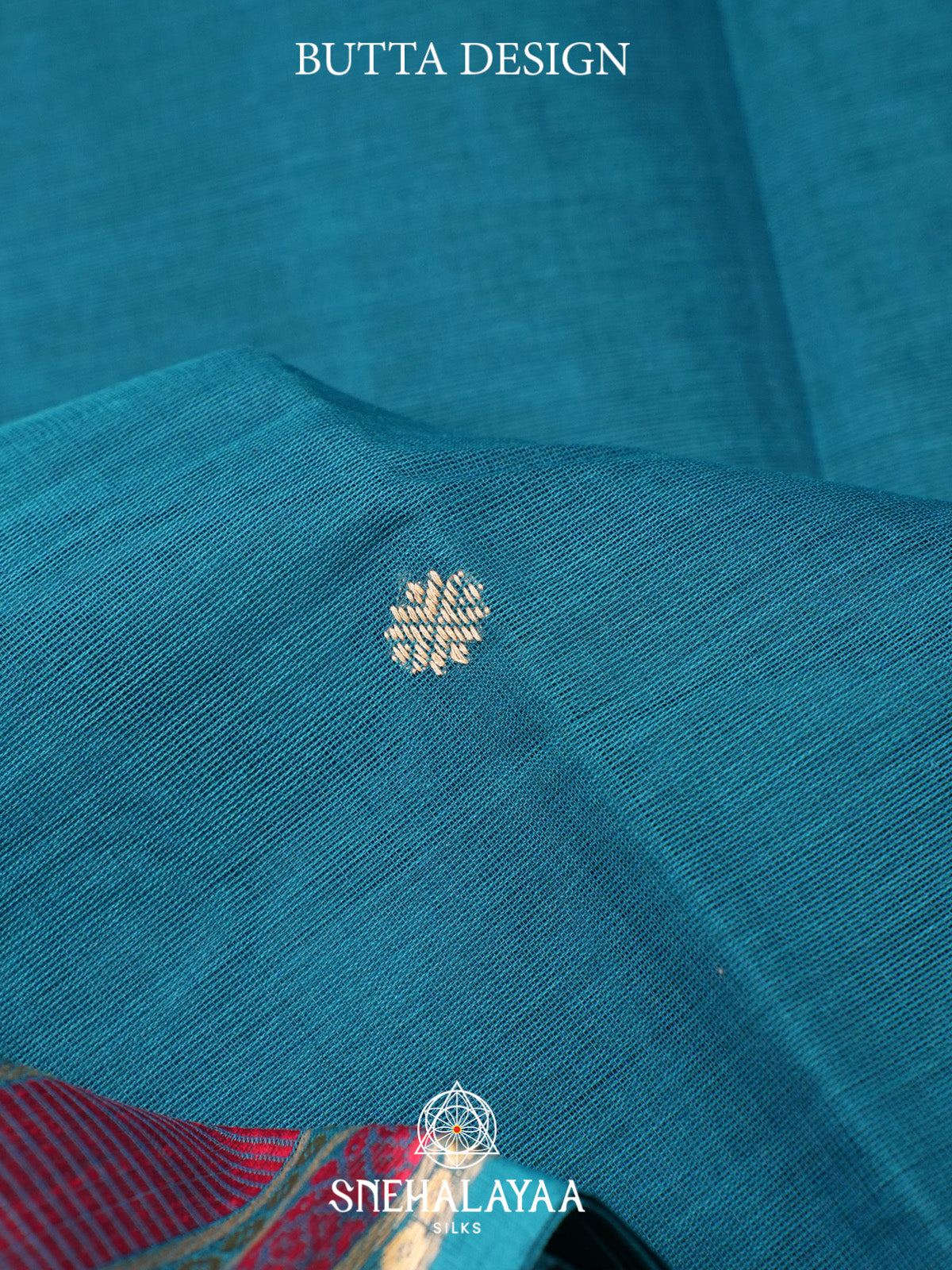 Teal Blue Kanchi Cotton Saree