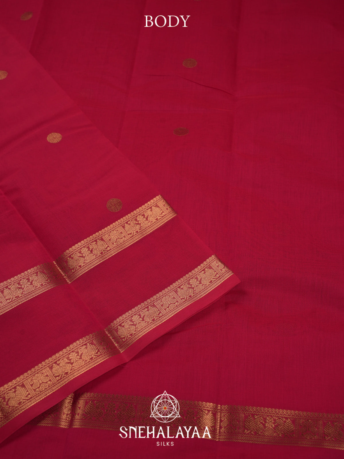 Ruby Pink Kanchi Cotton Saree