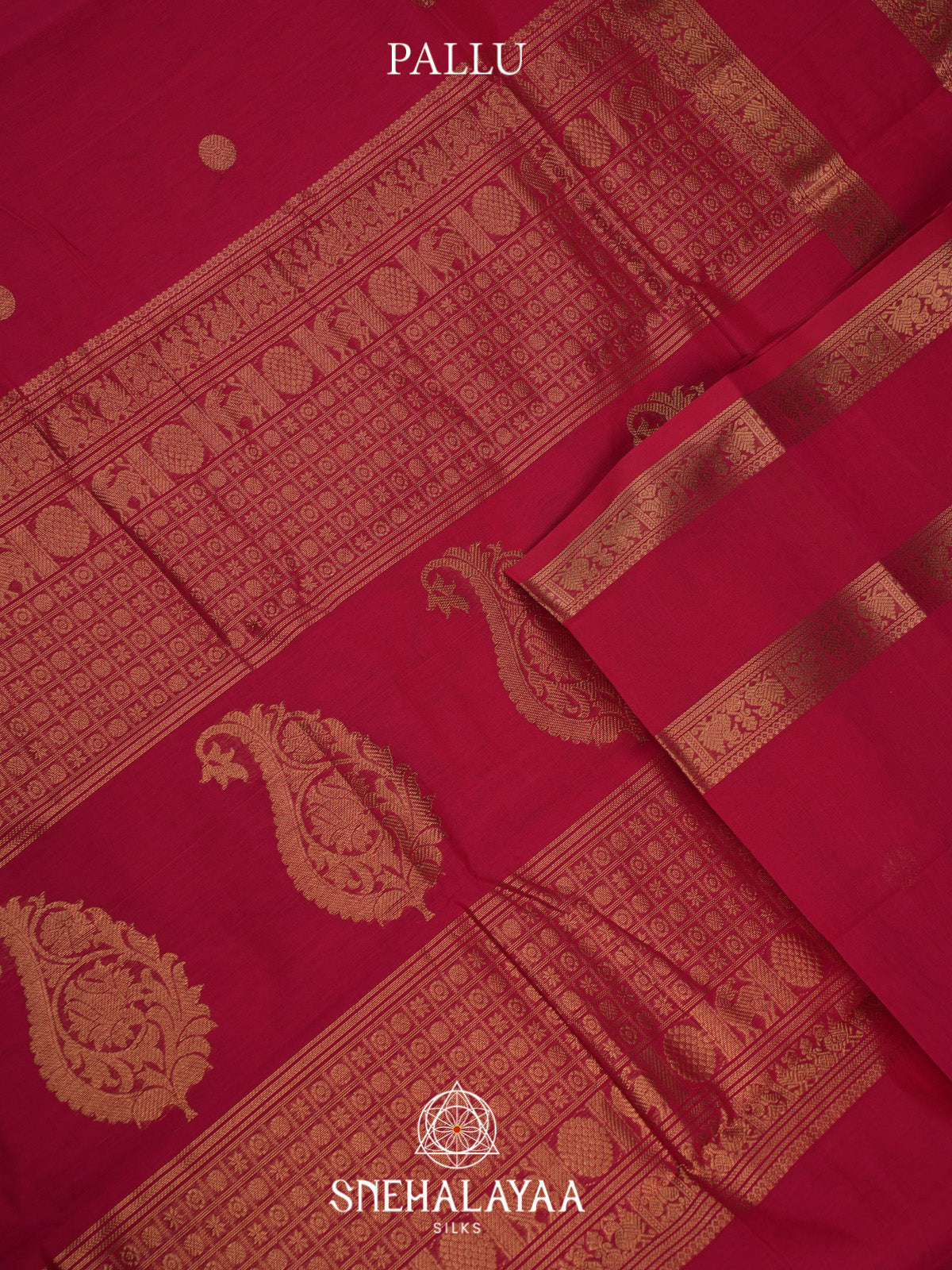 Ruby Pink Kanchi Cotton Saree