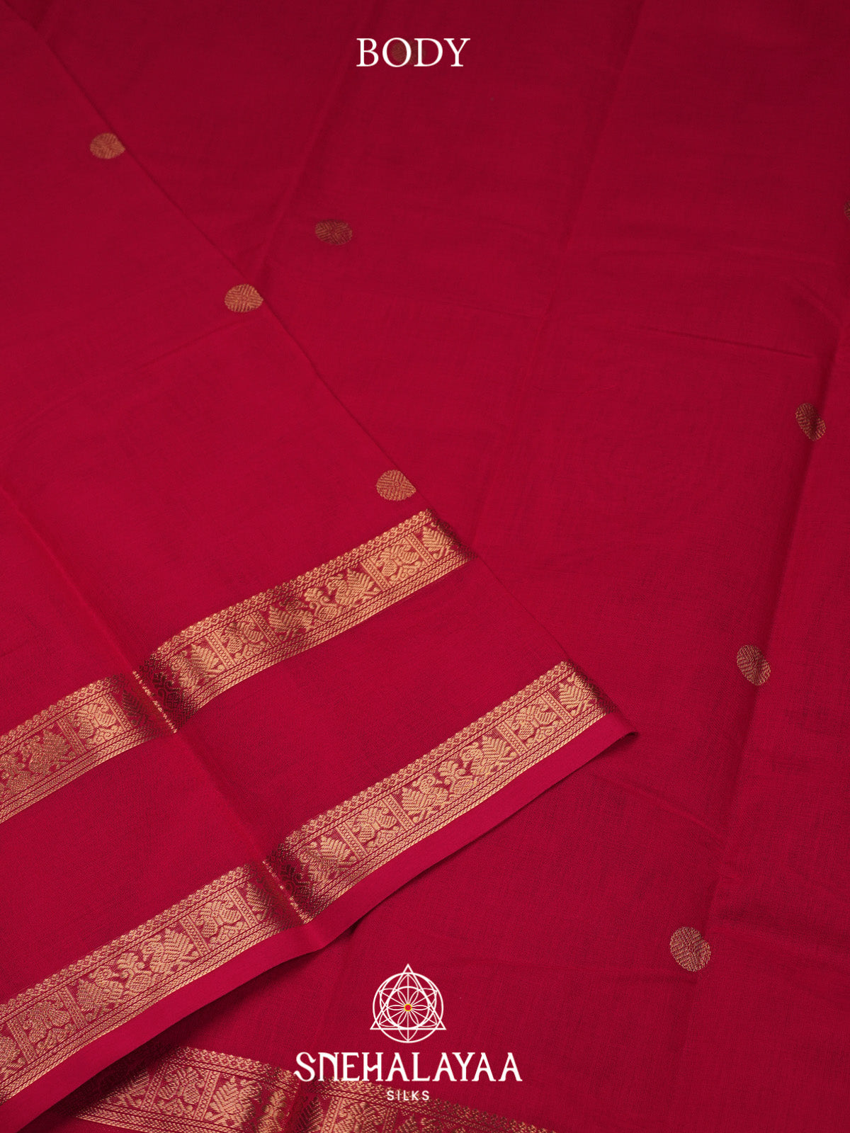 Ruby Pink Kanchi Cotton Saree