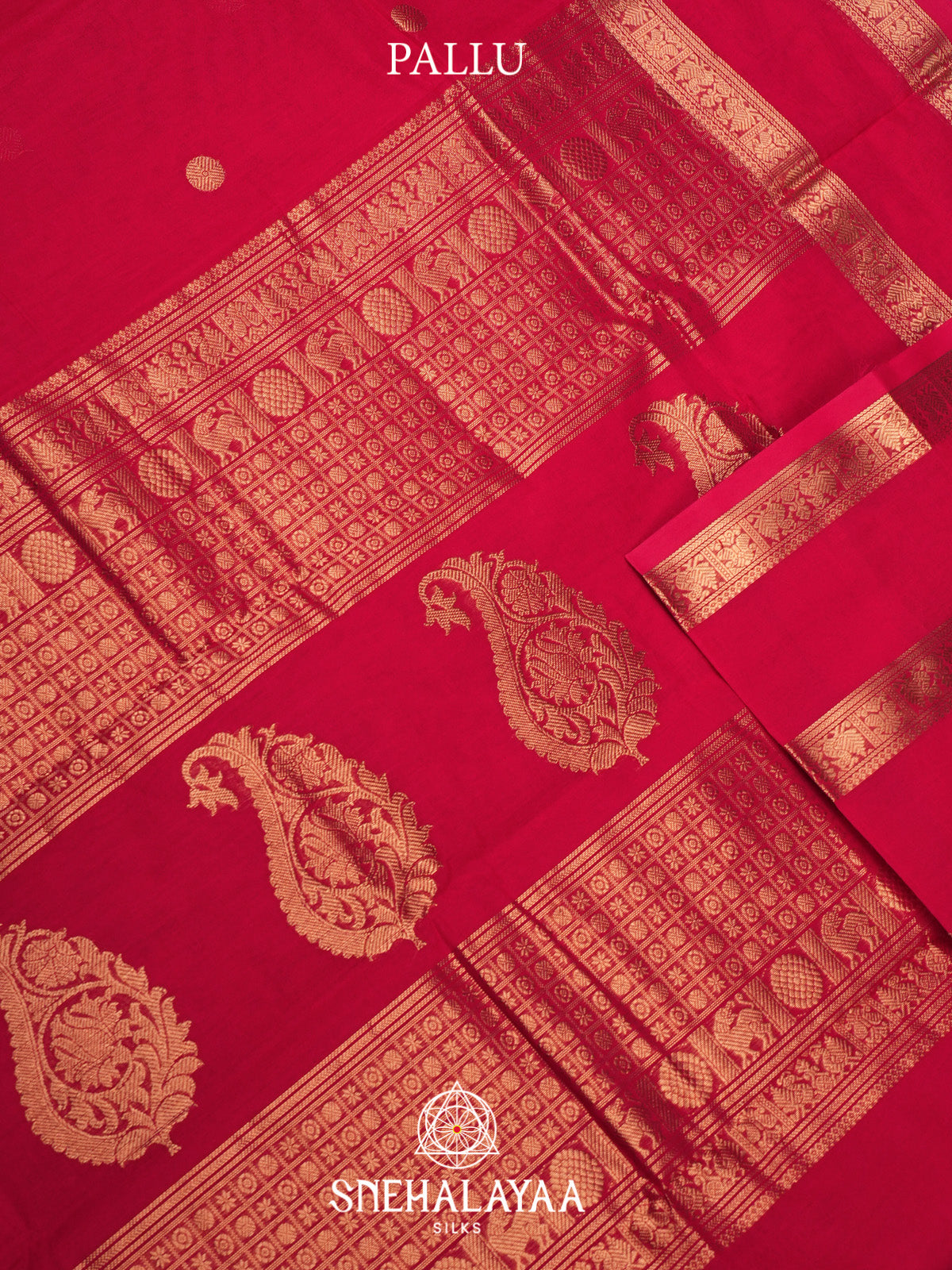 Ruby Pink Kanchi Cotton Saree