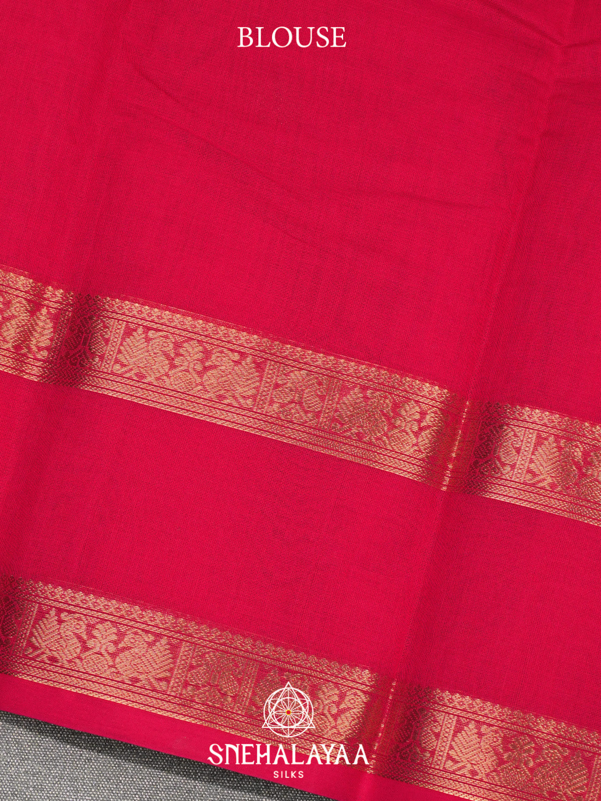 Ruby Pink Kanchi Cotton Saree