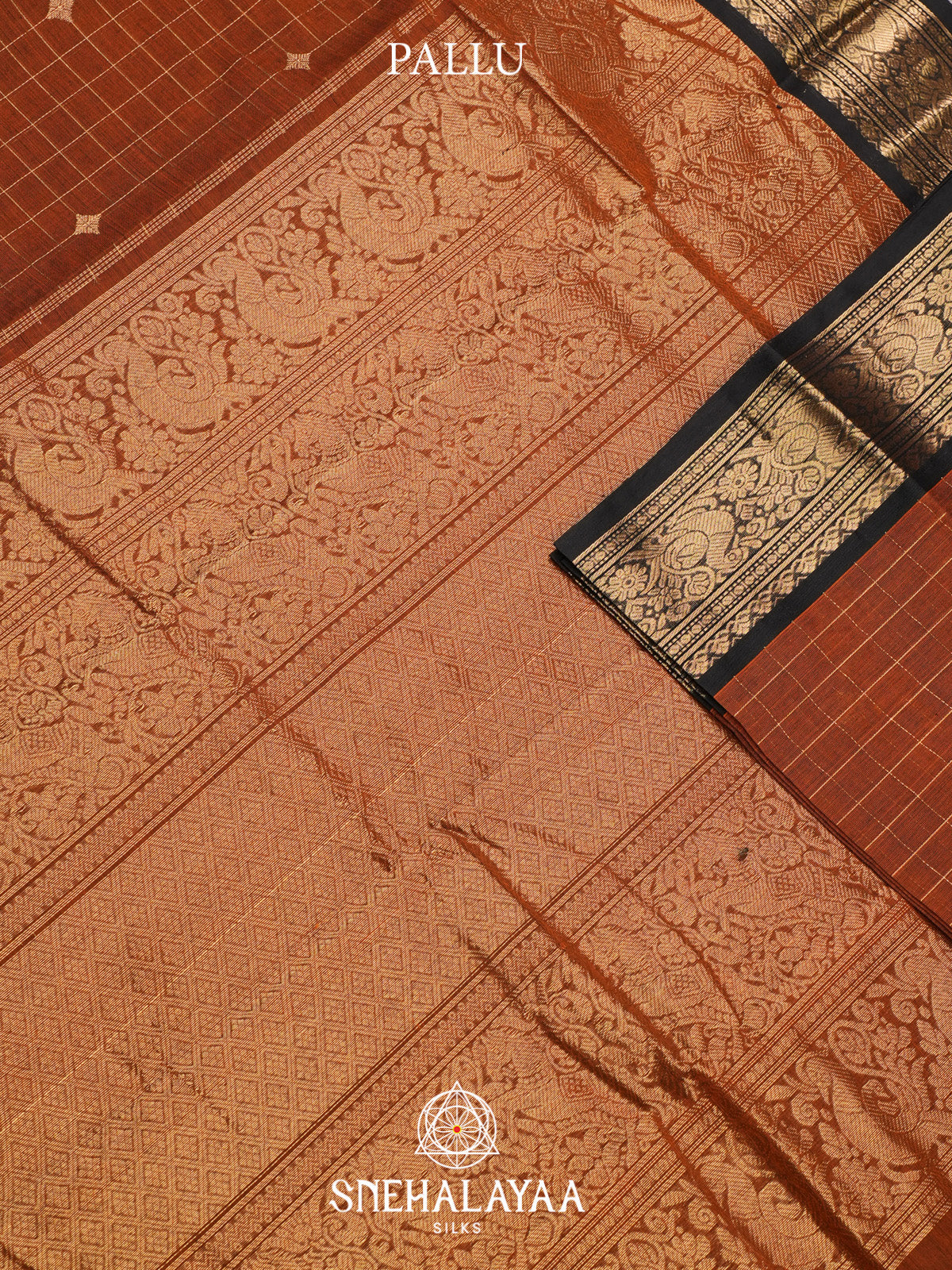Brown Kanchi Cotton Saree