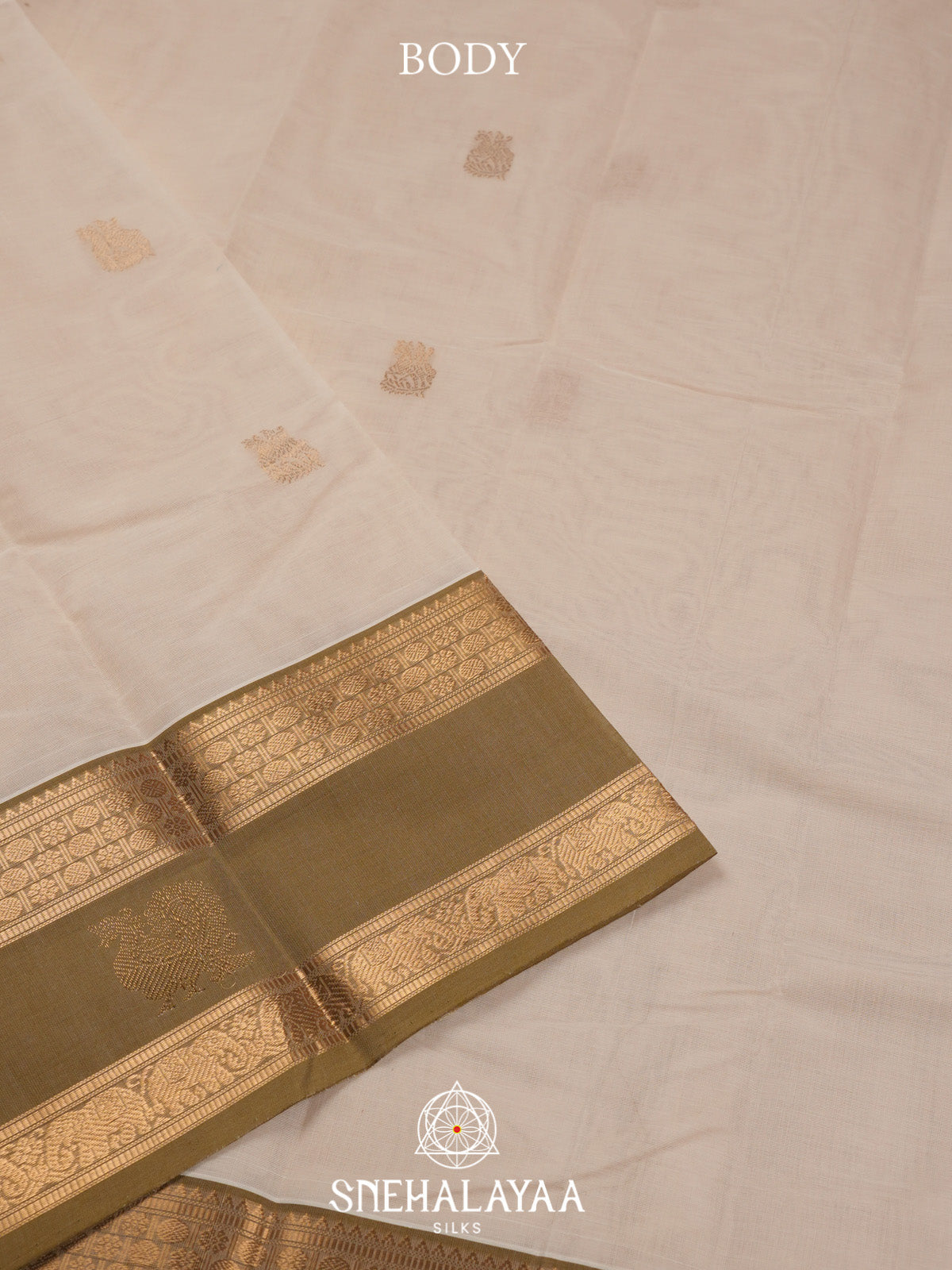 Off White Kanchi Cotton Saree