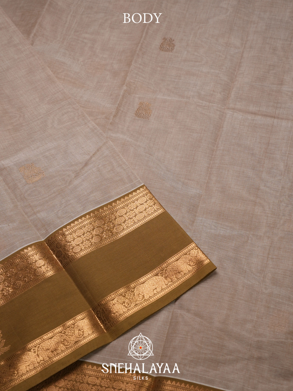 Grey Kanchi Cotton Saree
