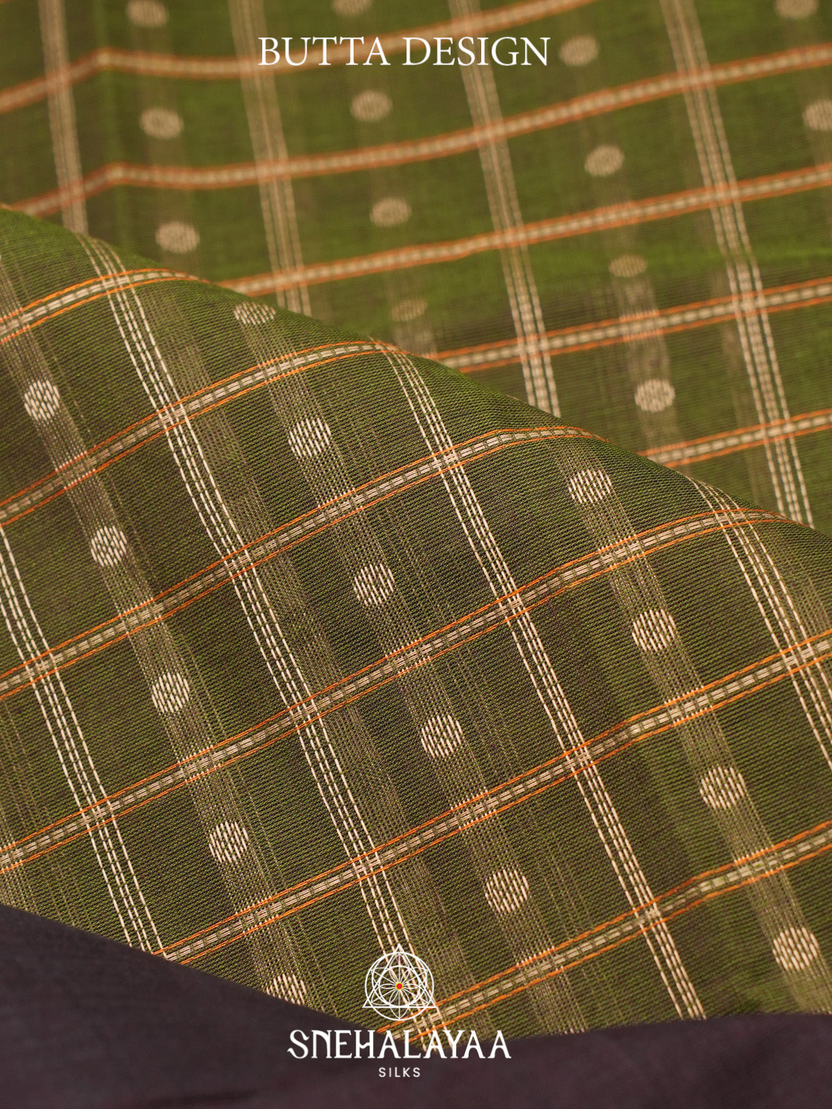 Olive Green Kanchi Cotton Saree
