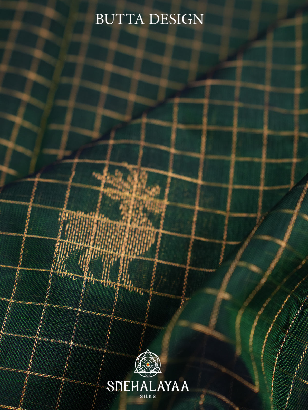 Bottle Green Silk Cotton Saree