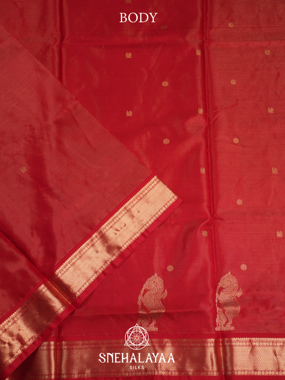 Red Silk Cotton Saree