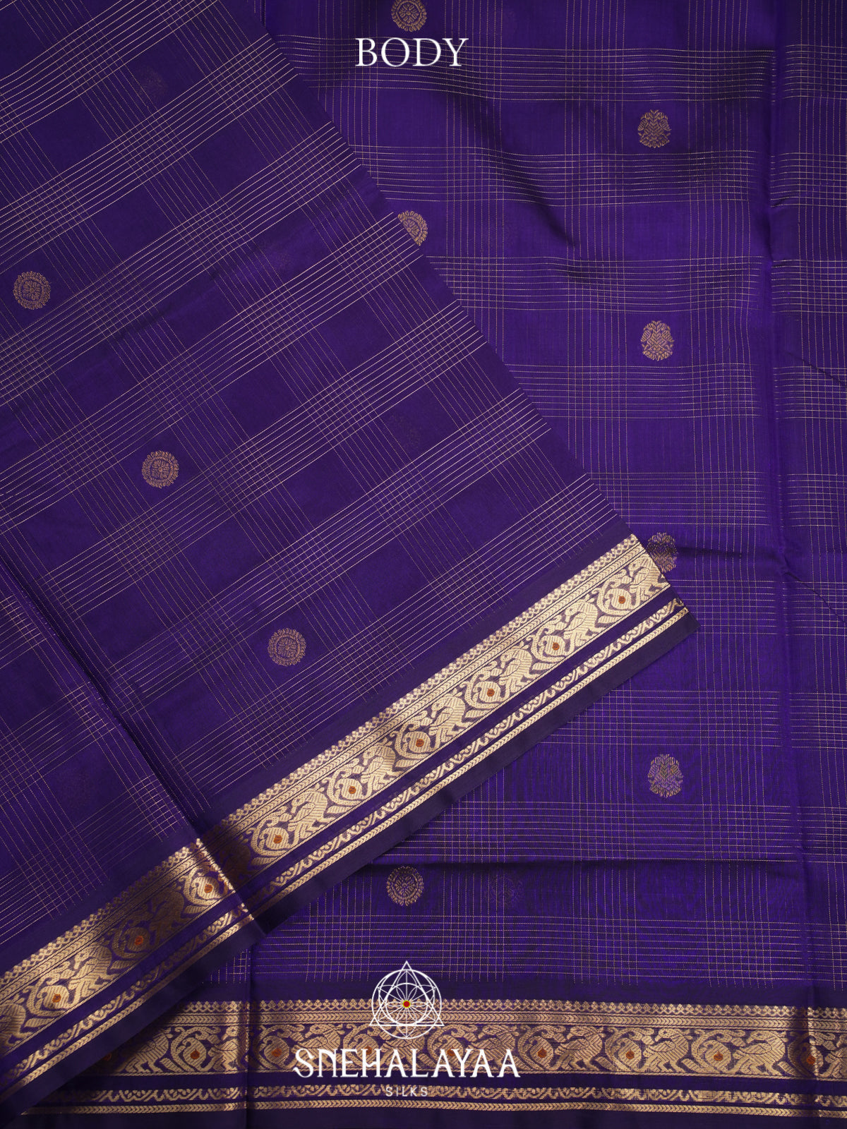Purple Silk Cotton Saree