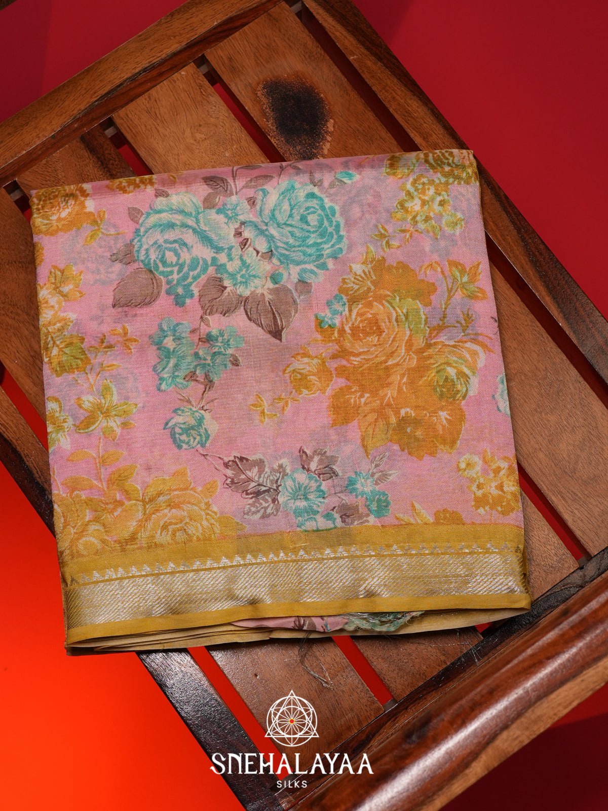 Yellow Mangalagiri Silk Cotton Saree