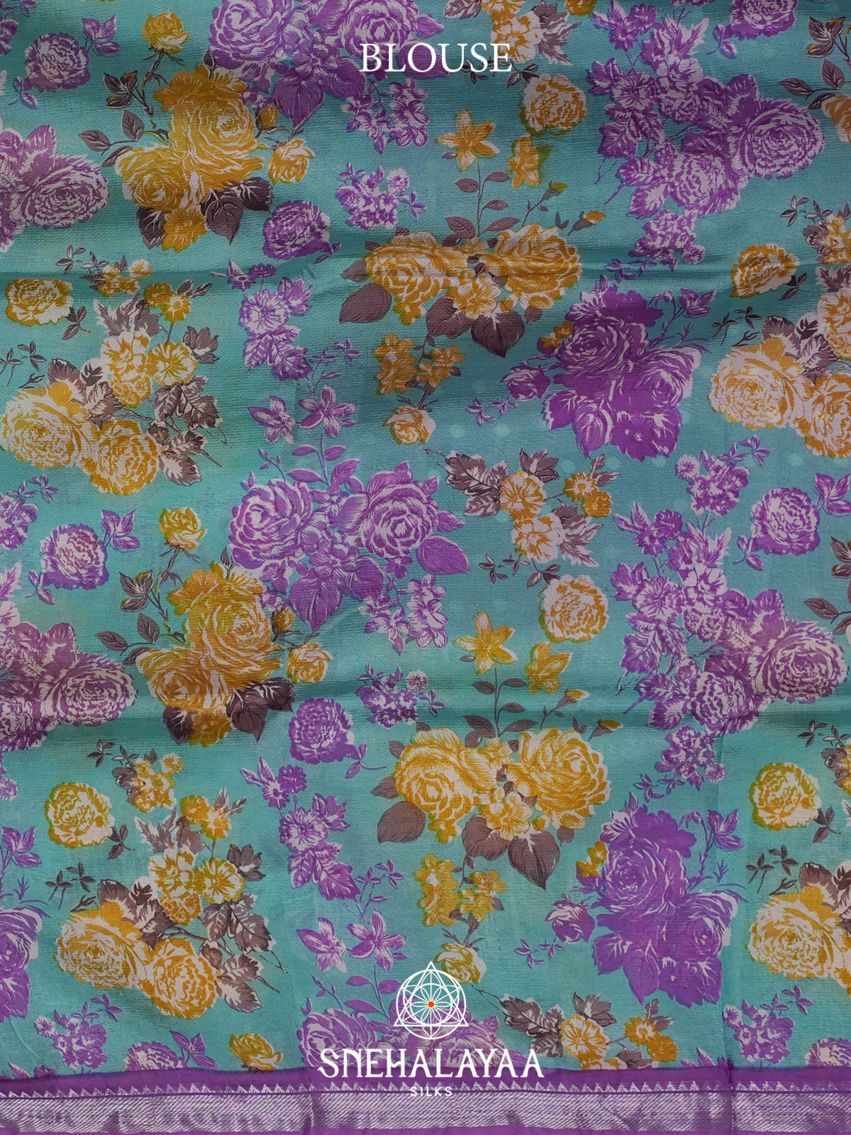 Purple Mangalagiri Silk Cotton Saree
