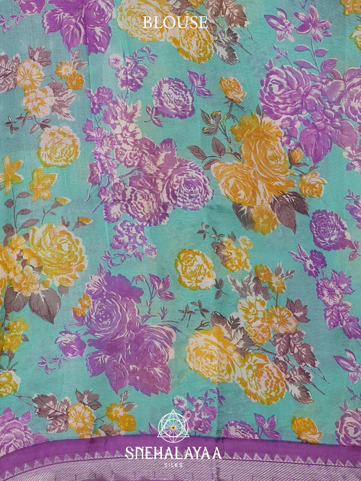 Violet Mangalagiri Silk Cotton Saree
