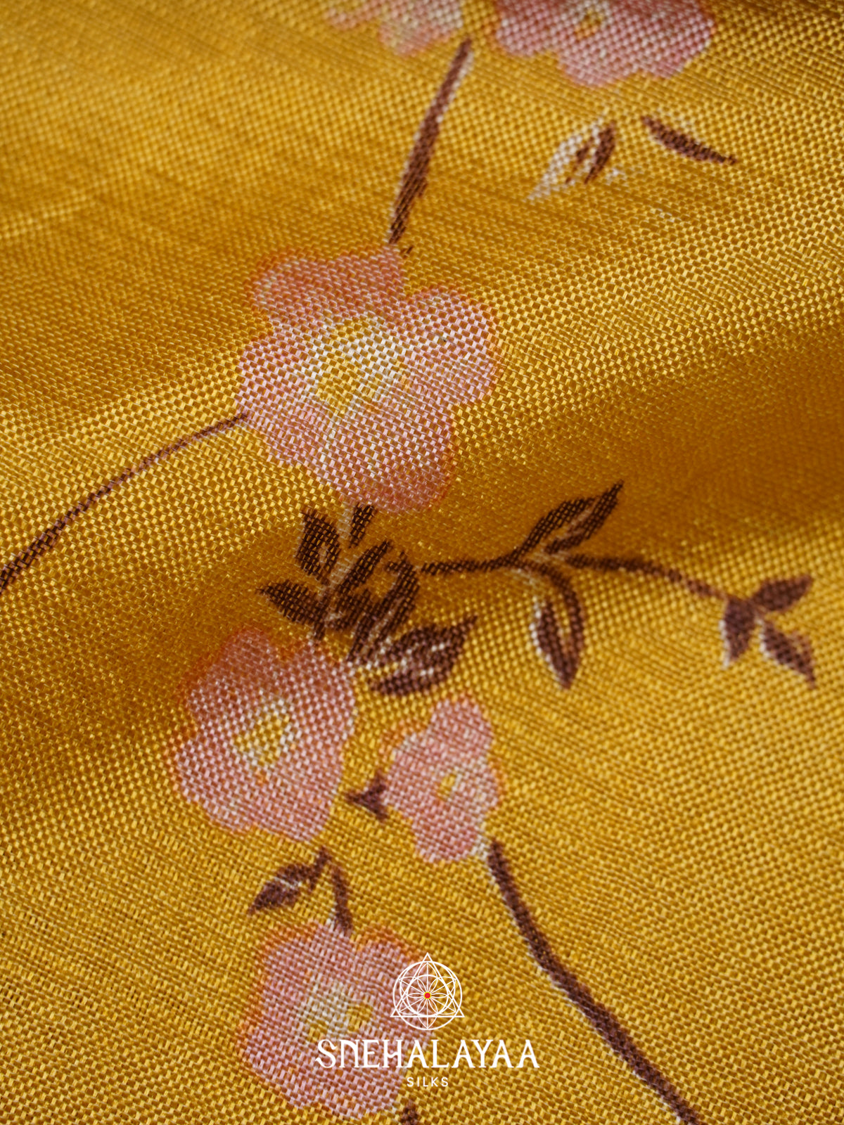 Yellow Mangalagiri Silk Cotton Saree