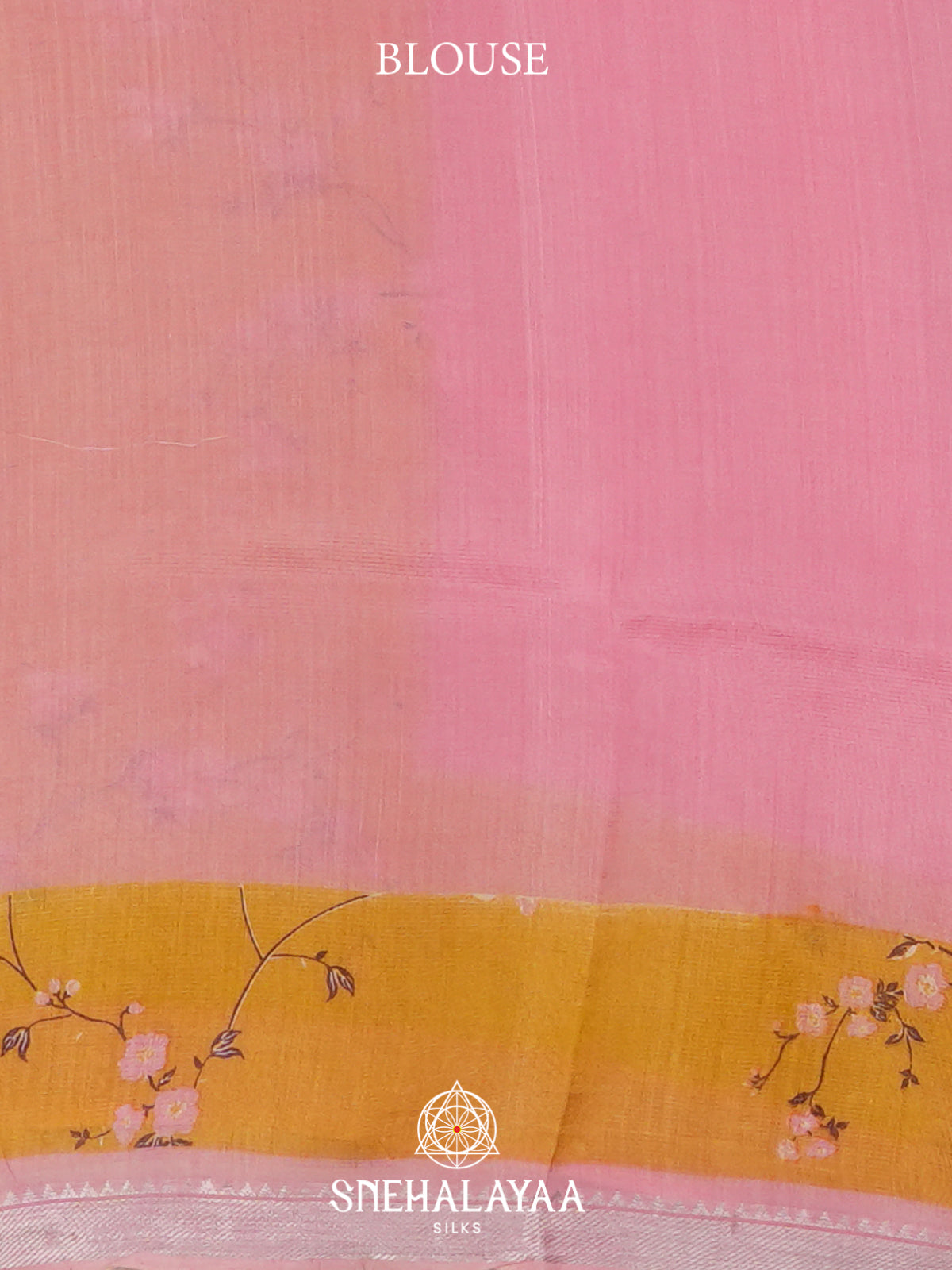 Mango Yellow Tussar saree