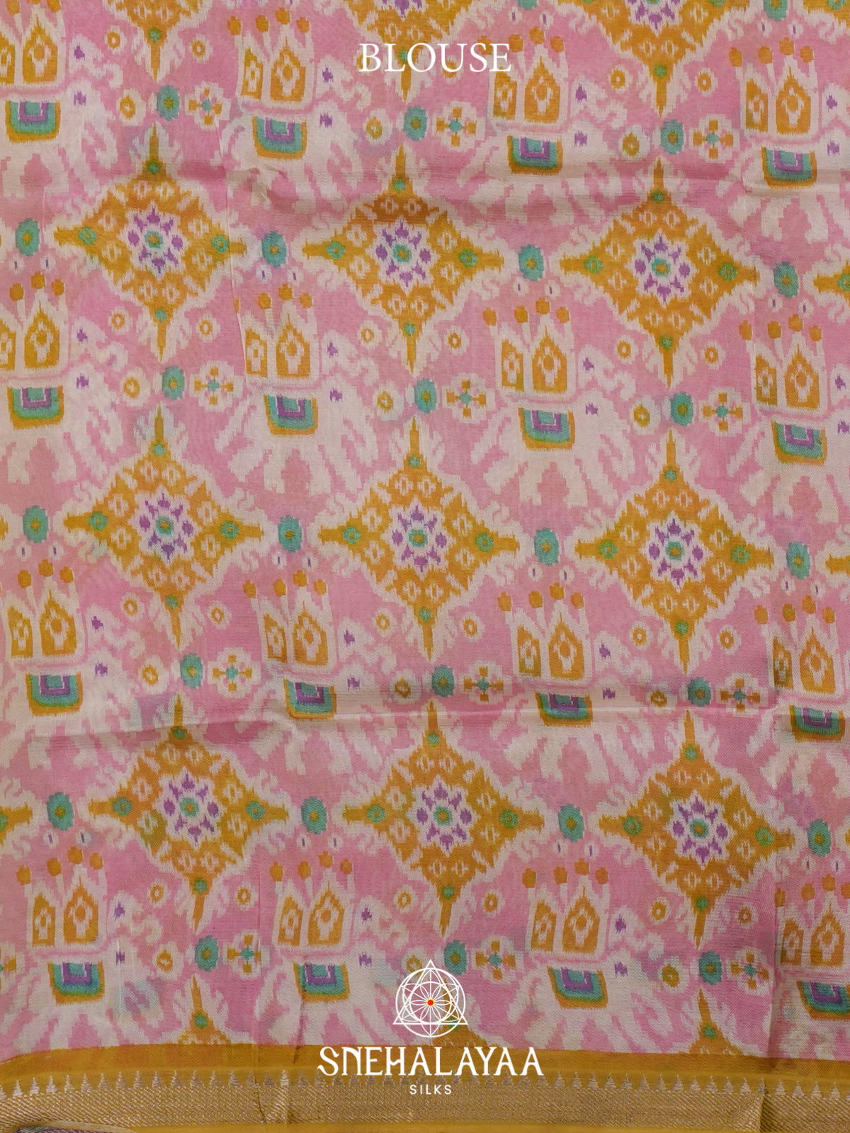 Yellow Mangalagiri Silk Cotton Saree