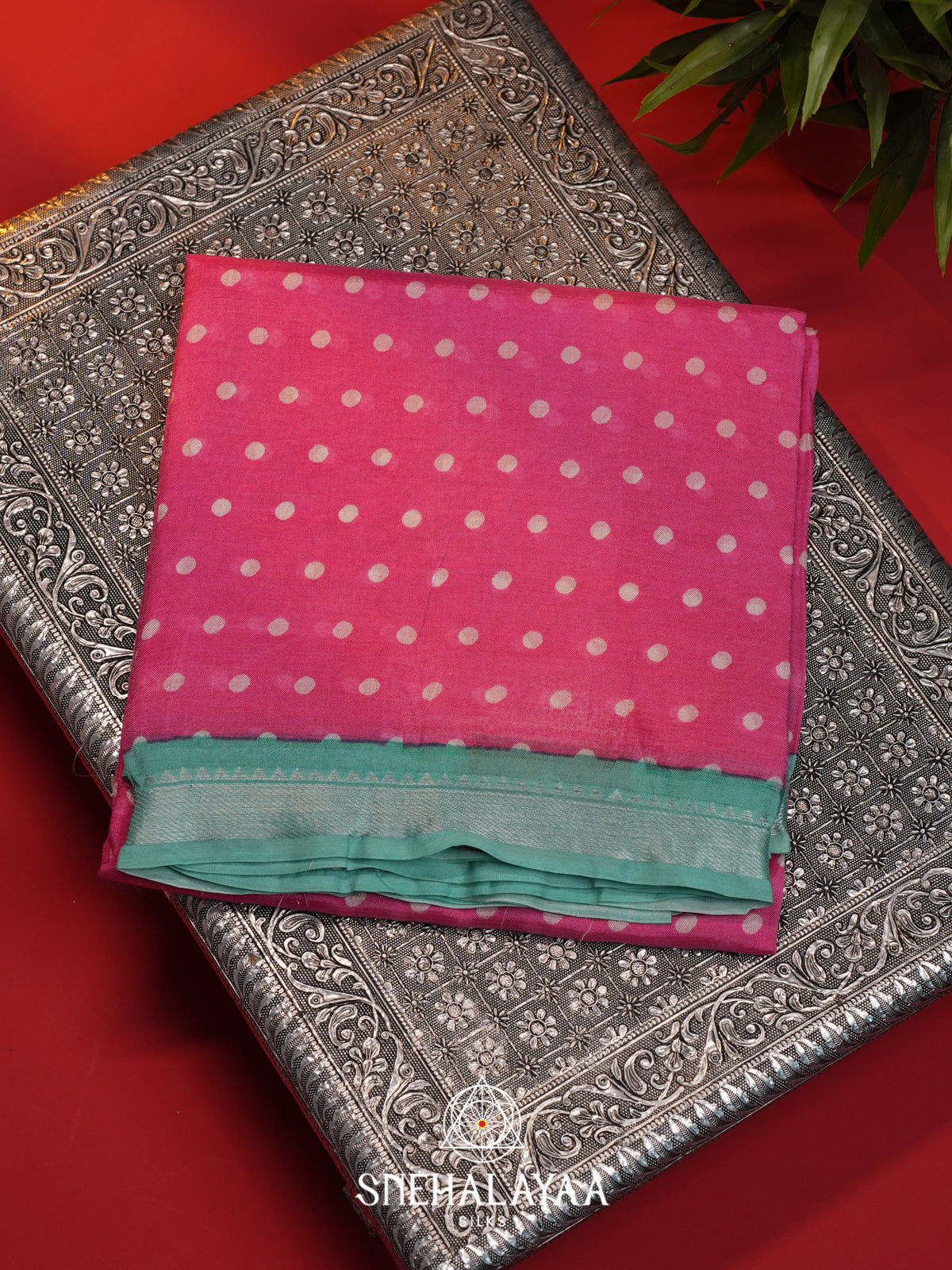 Rani Pink Mangalagiri Silk Cotton Saree