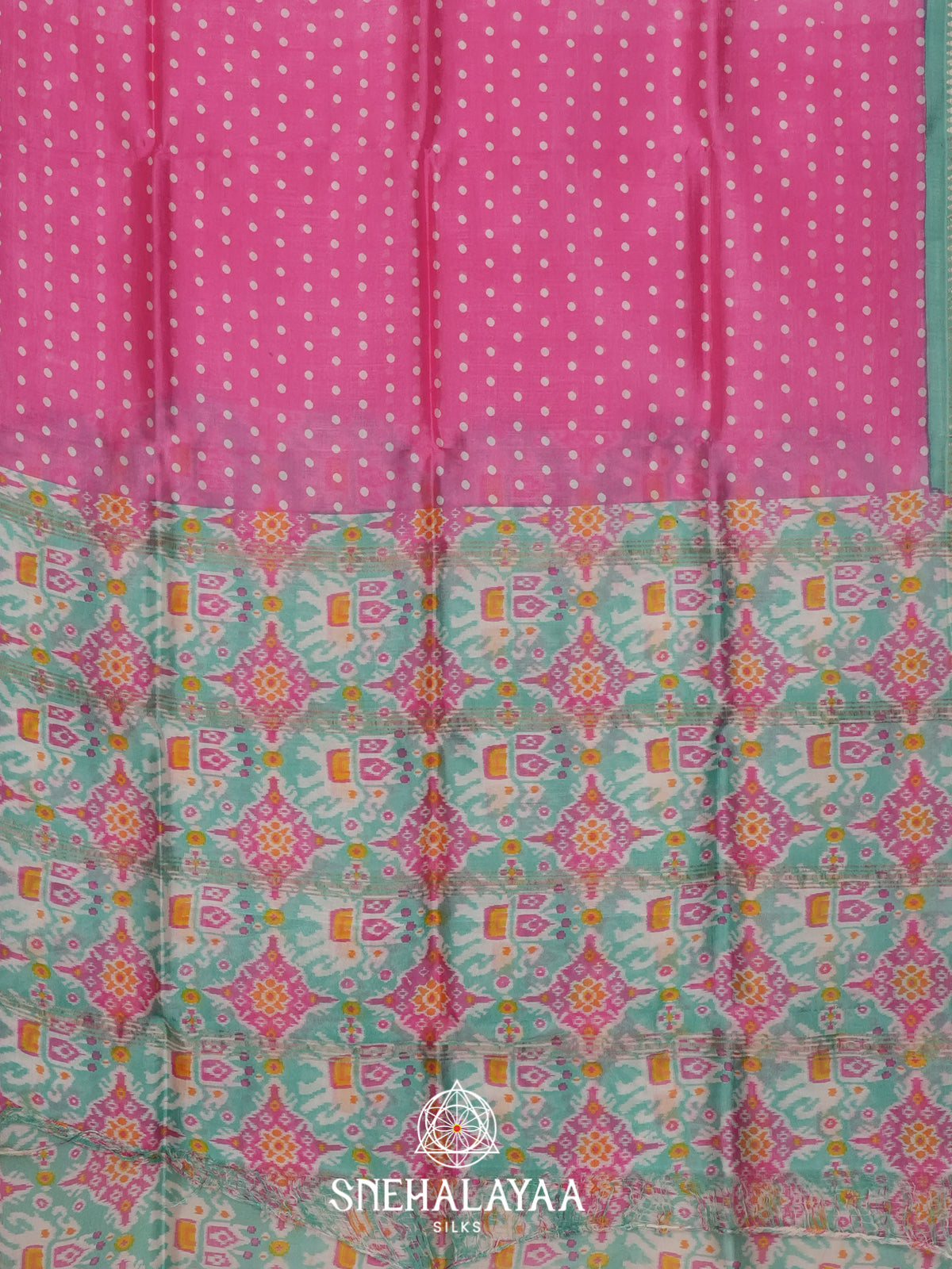 Pink Mangalagiri Silk Cotton Saree