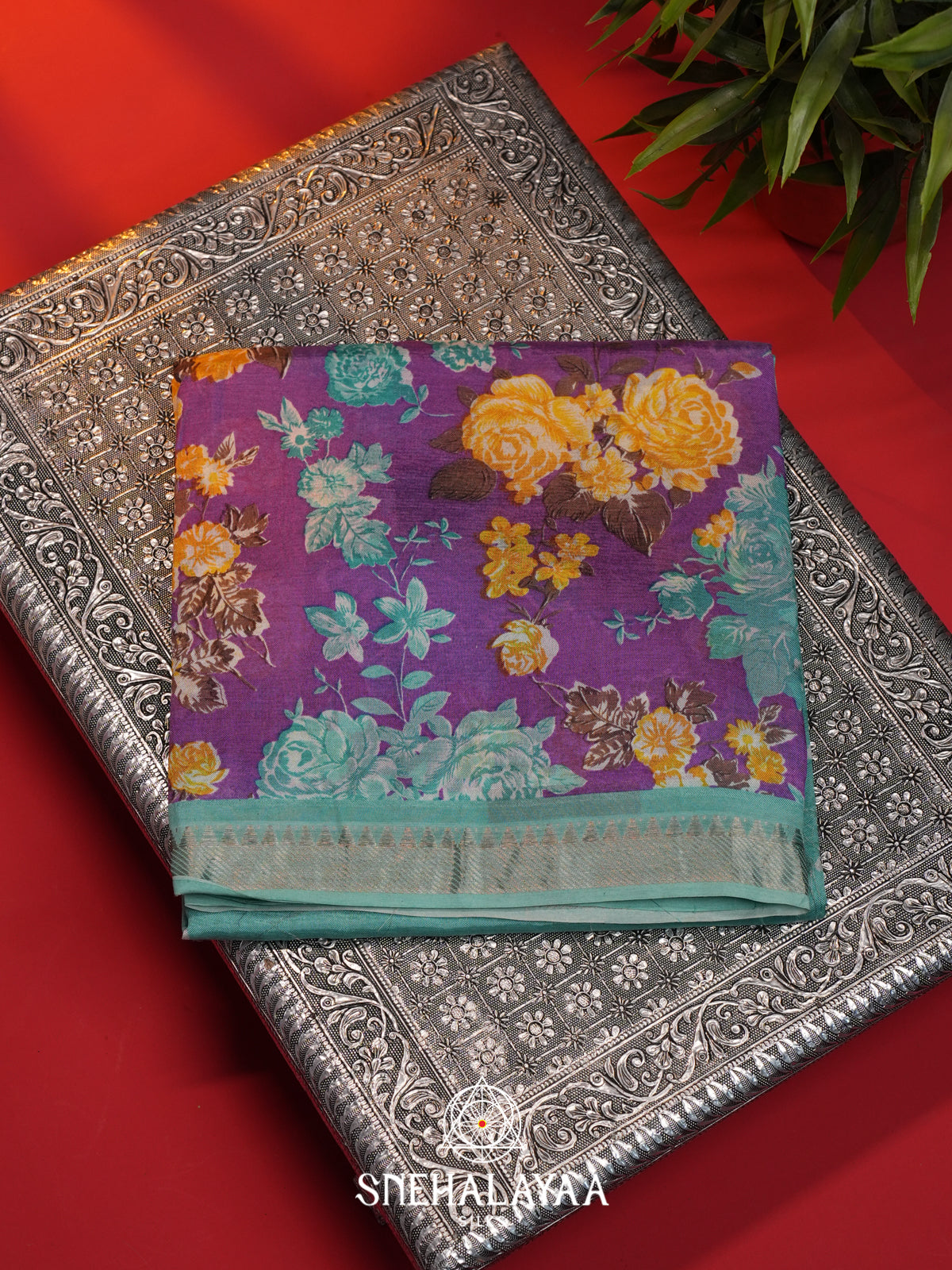 Ramar Blue Mangalagiri Silk Cotton Saree