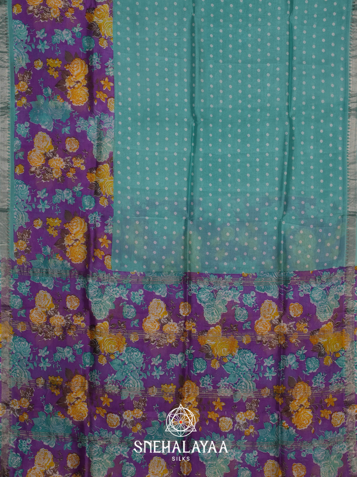 Ramar Blue Mangalagiri Silk Cotton Saree