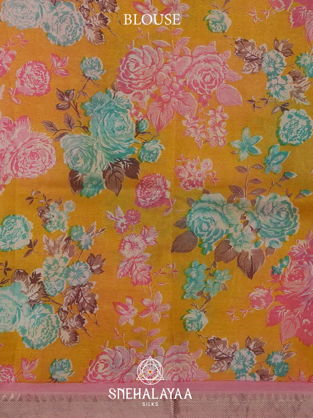 Baby Pink Tussar saree