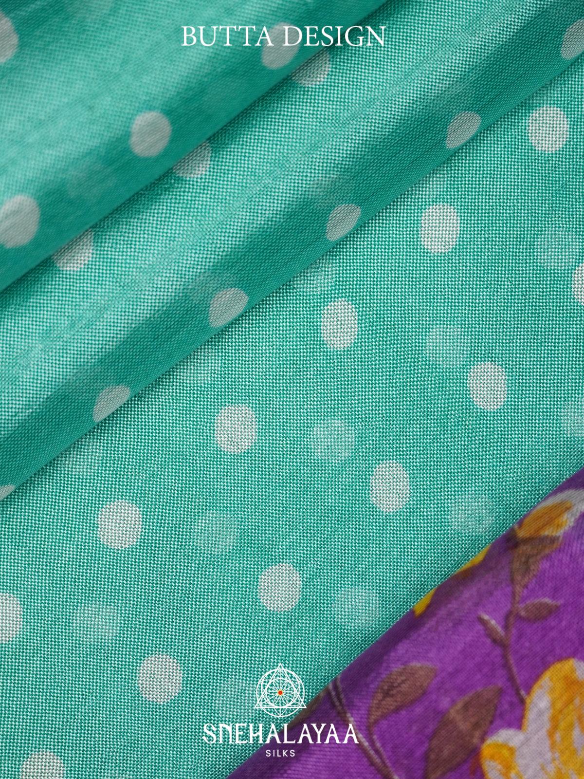 Teal Green Tussar saree