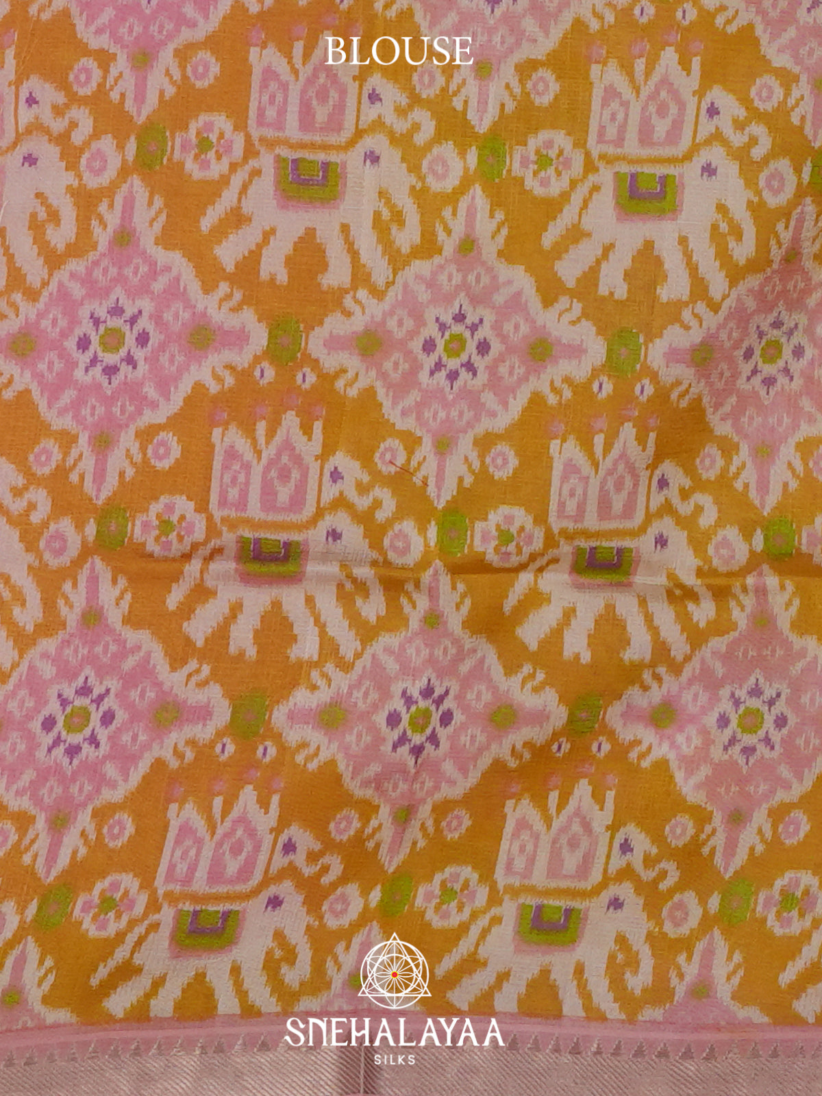Pink Mangalagiri Silk Cotton Saree