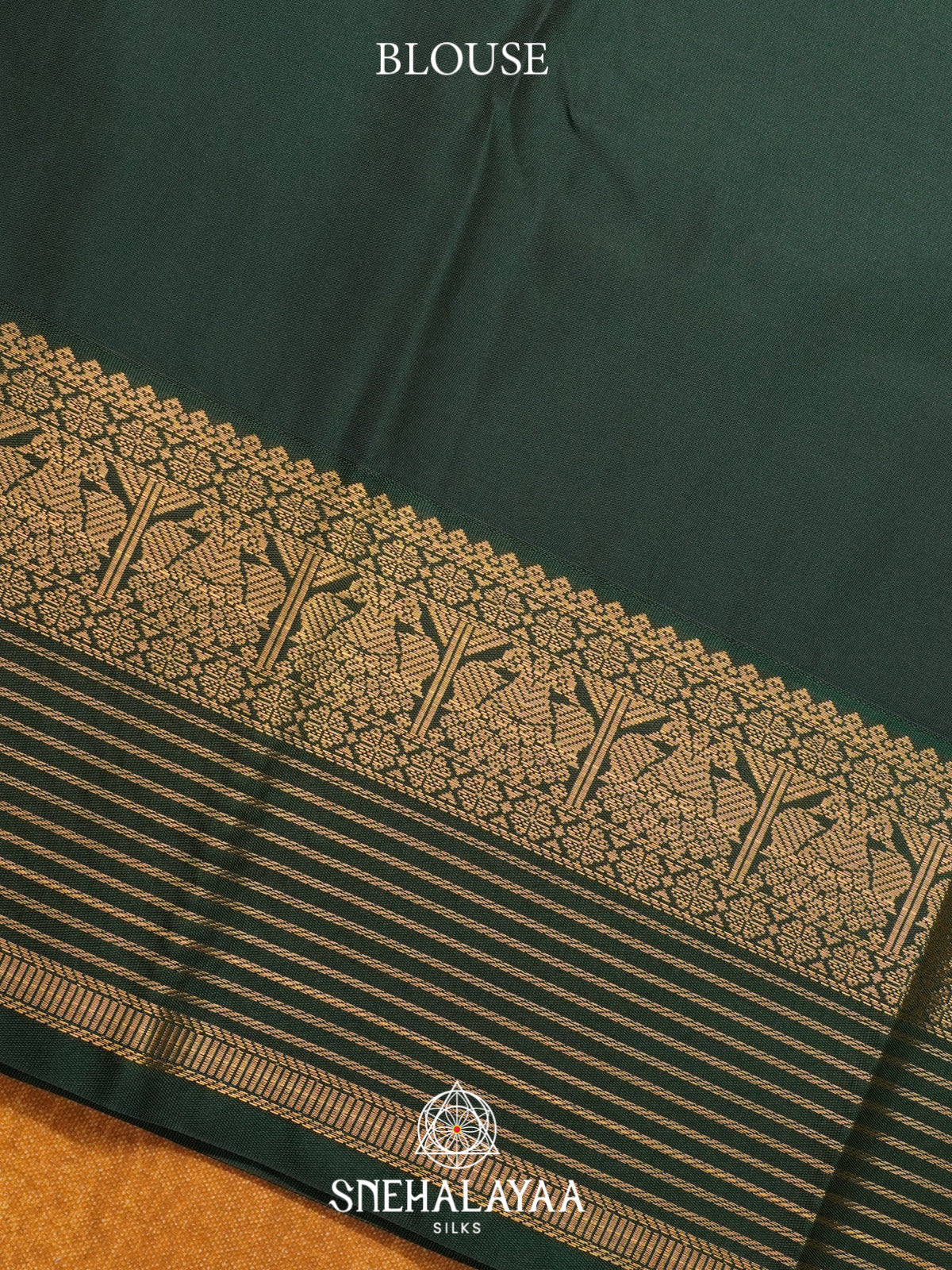 Rust Orange Art Silk Saree