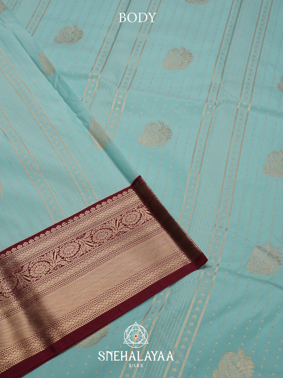 Teal Blue Art Silk Saree