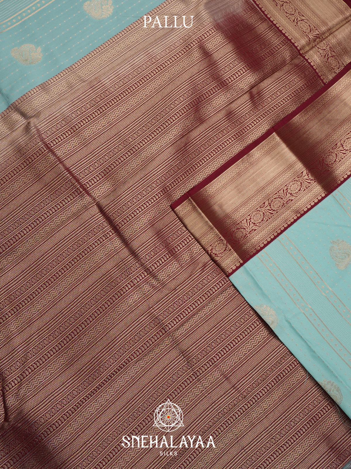 Teal Blue Art Silk Saree
