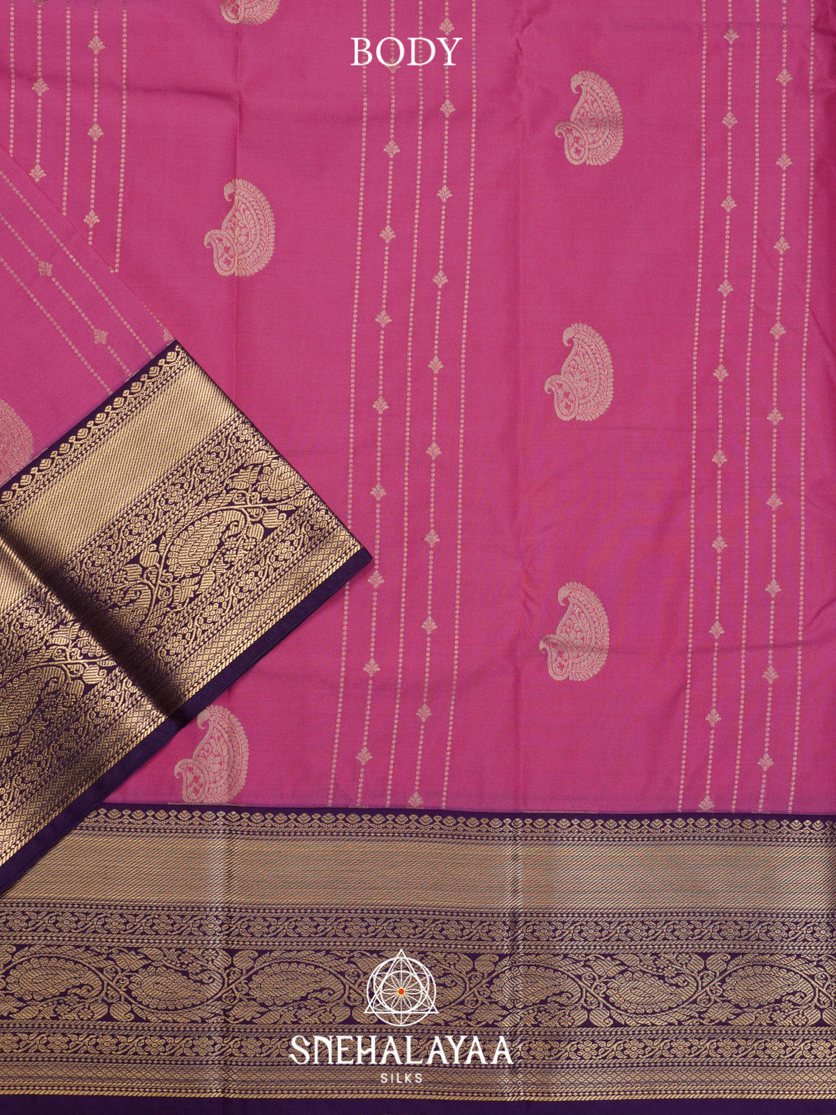 Pink Art Silk Saree