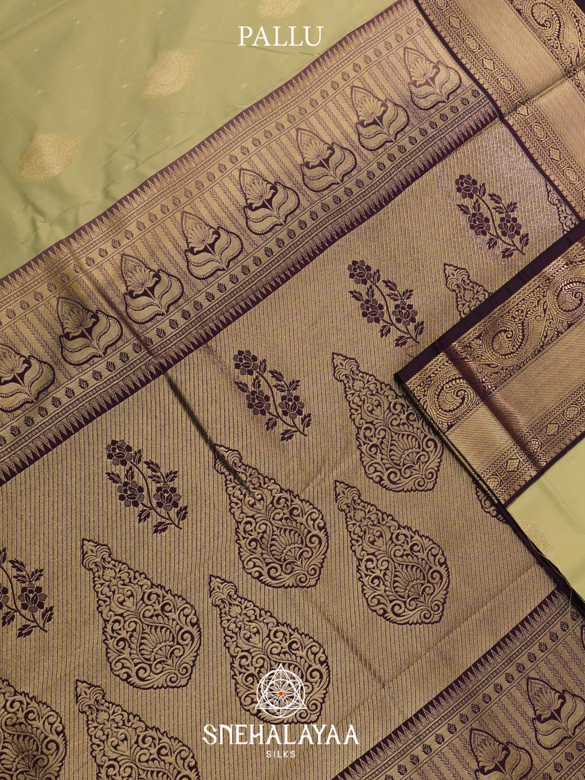 Pista Green Art Silk Saree