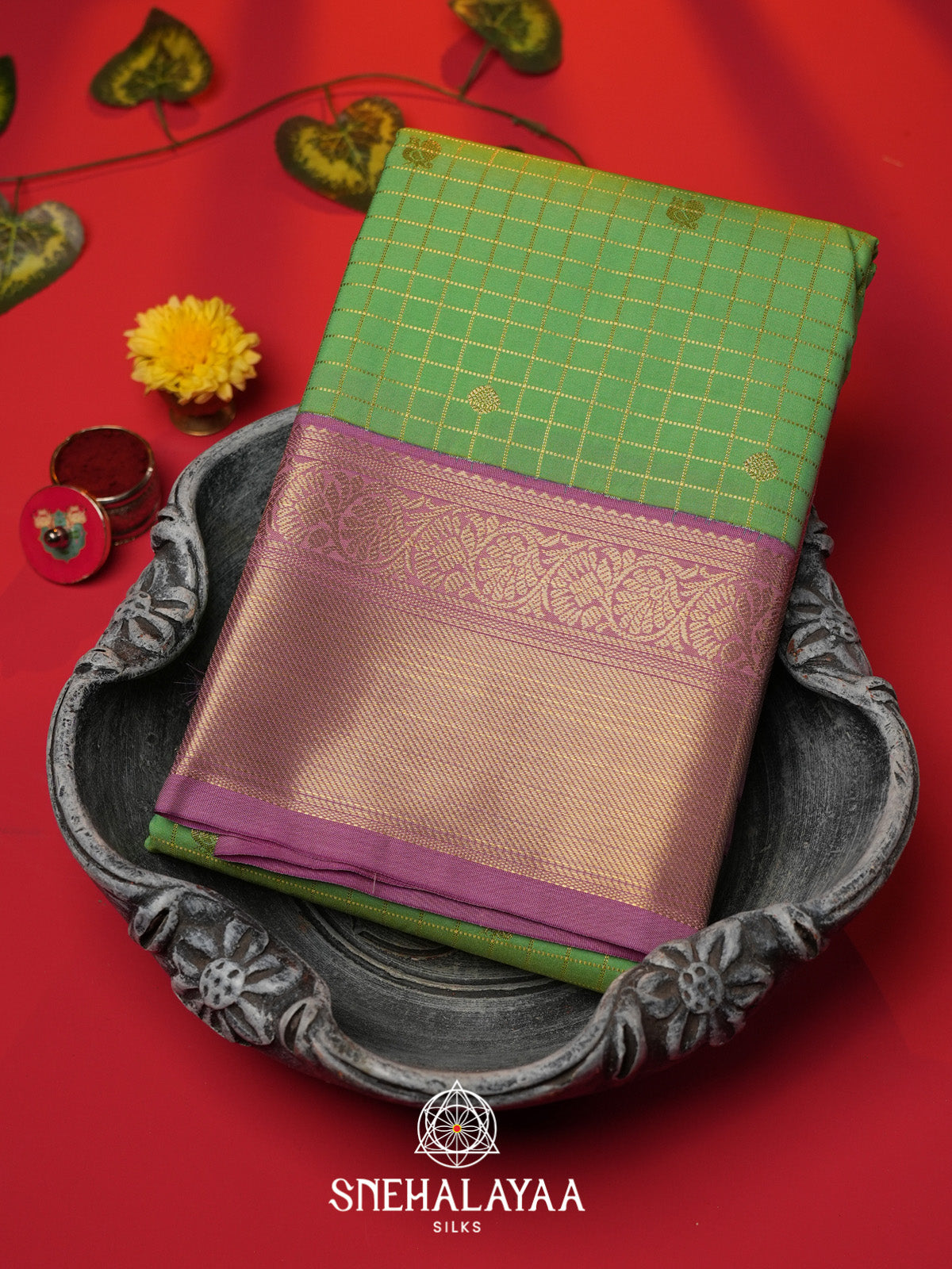 Green Art Silk Saree