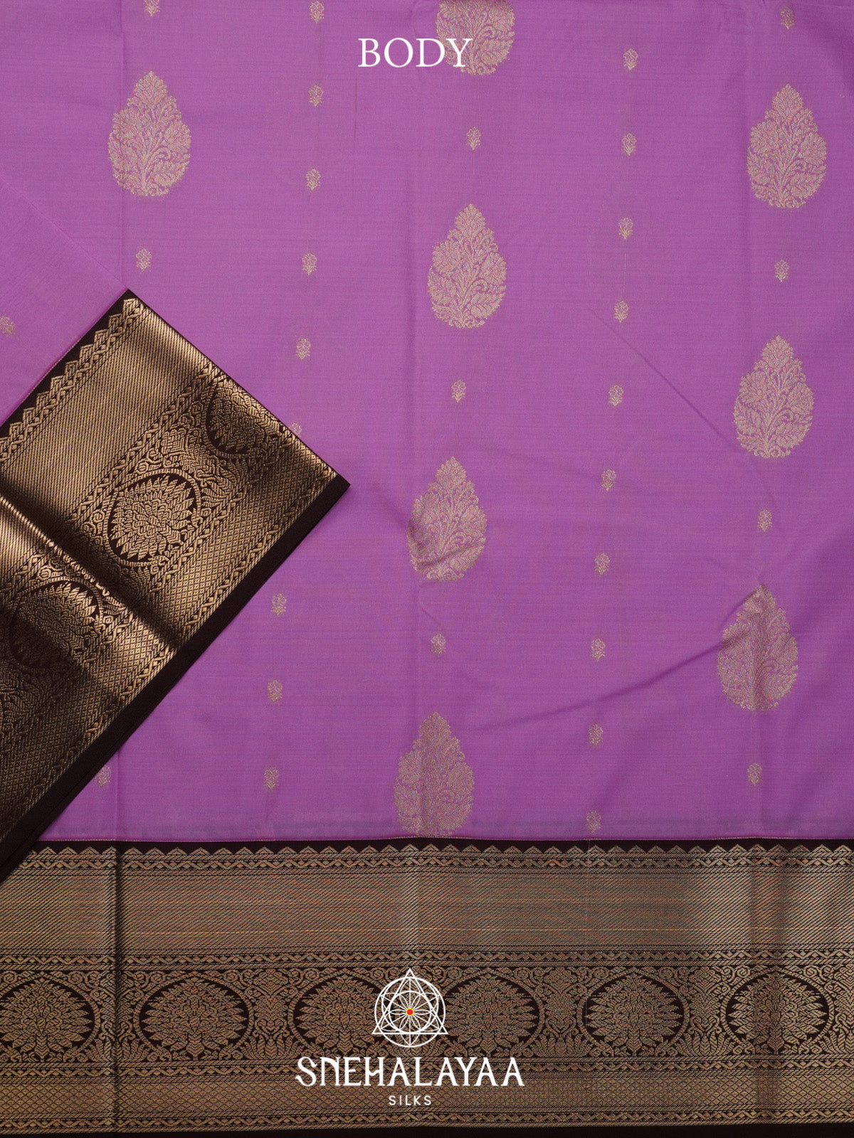 Lilac Art Silk Saree