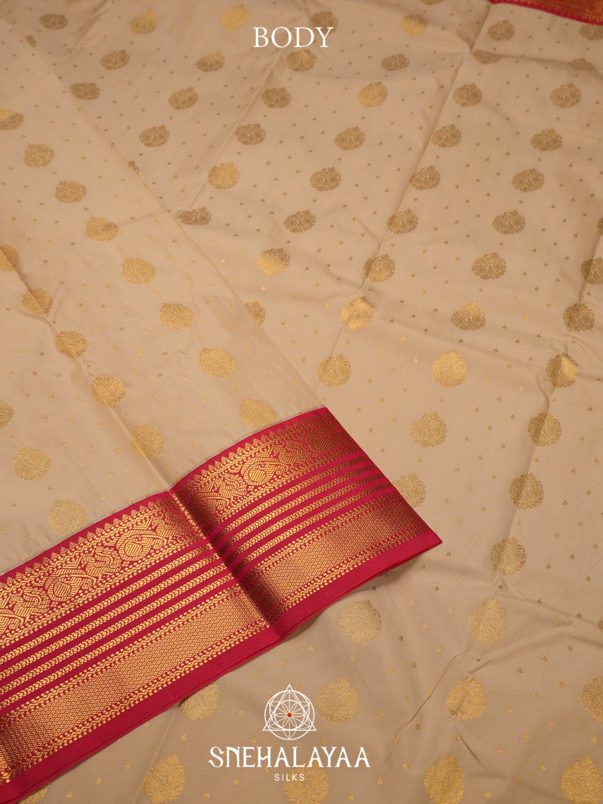 Pale Yellow Art Silk Saree