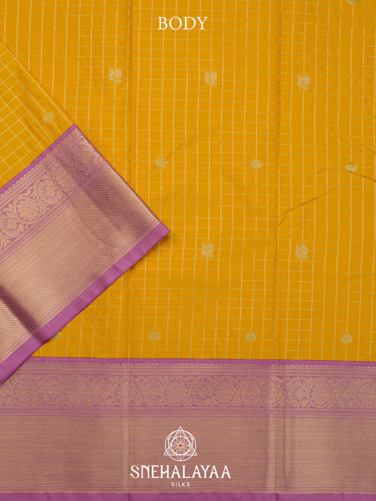 Yellow Art Silk Saree