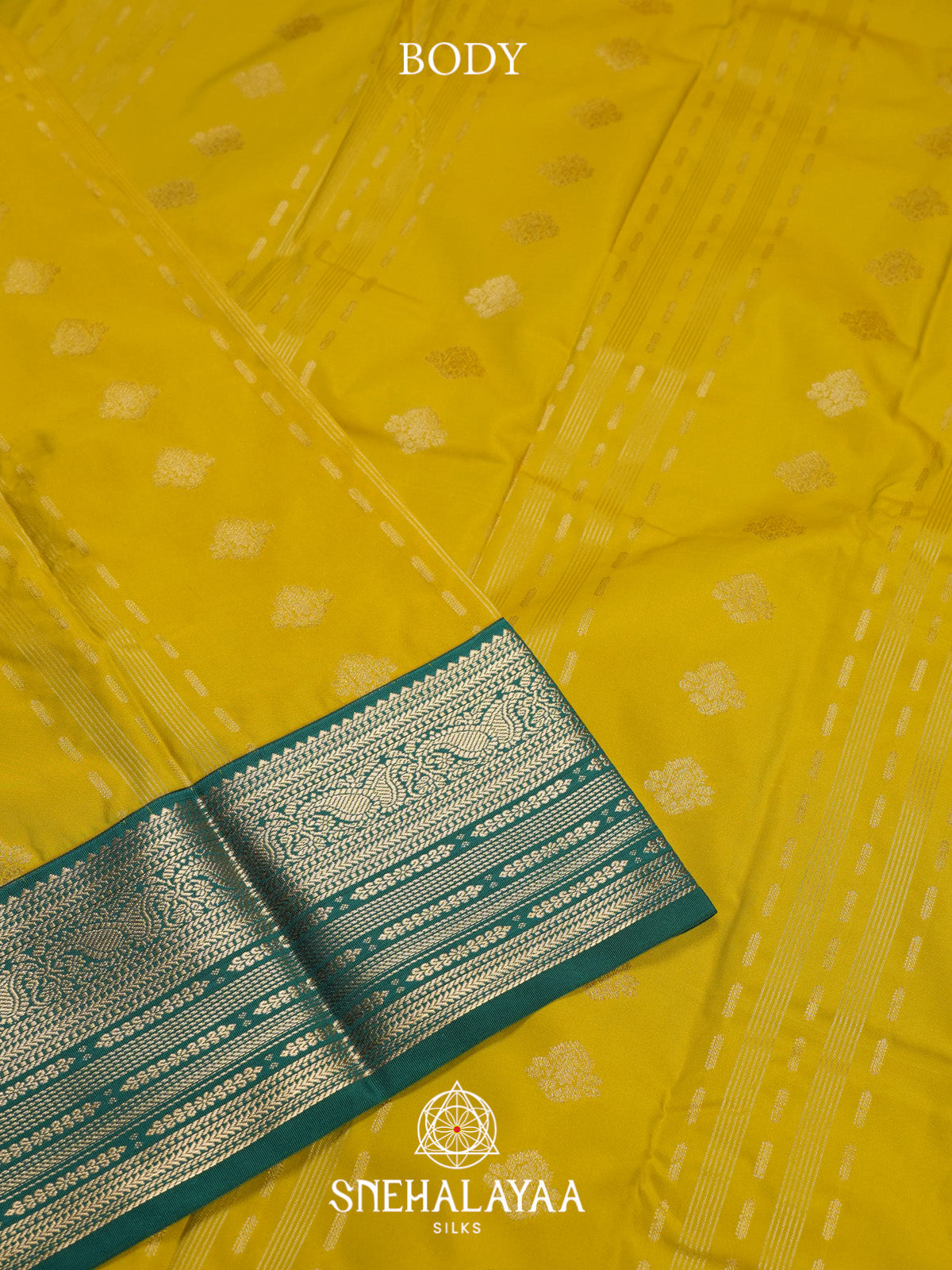 Lemon Yellow Art Silk Saree