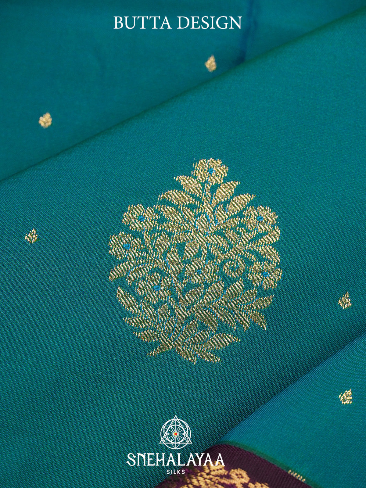 Peacock Blue Art Silk Saree